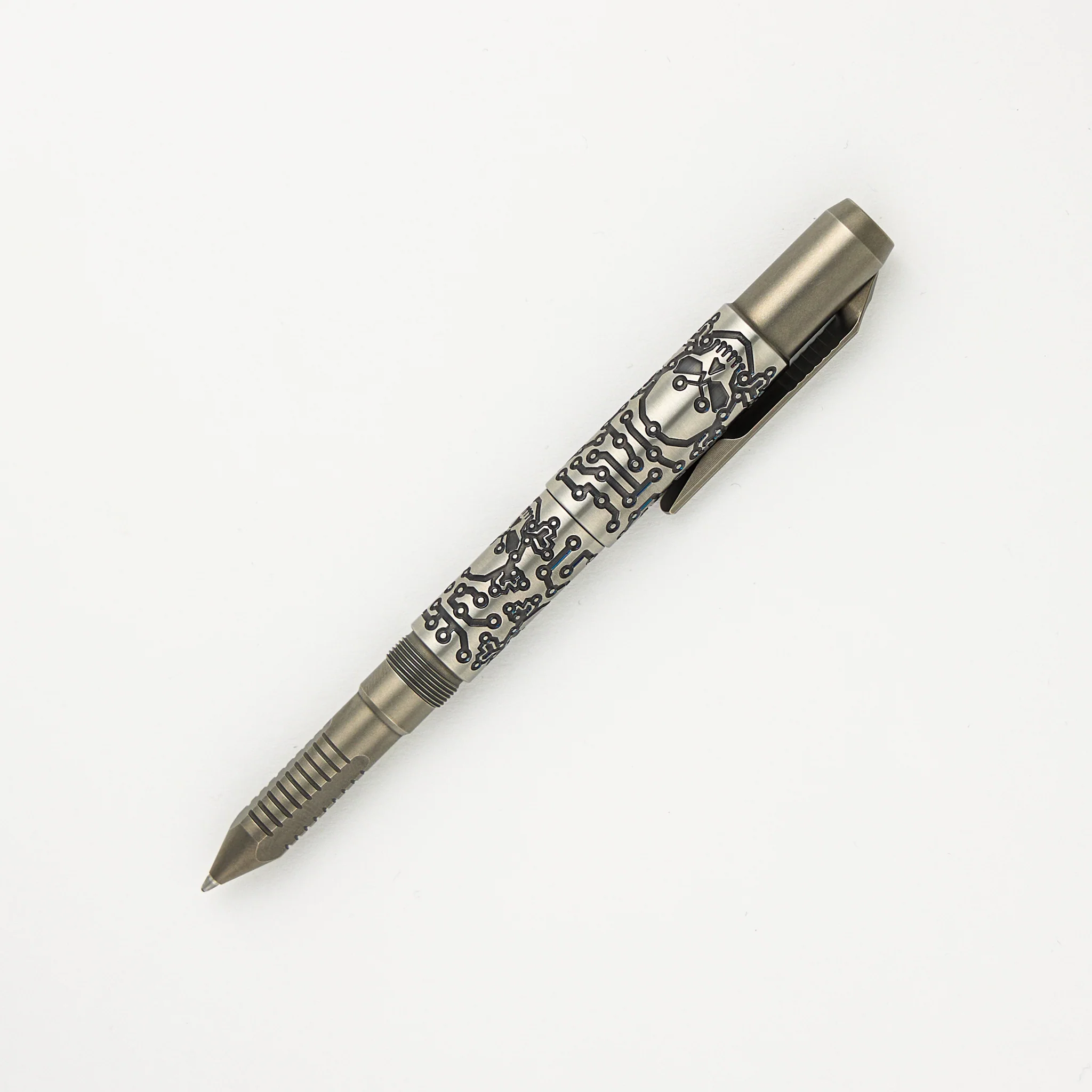 Shirogorov Knives / Ti2 Design Titanium Tool Pen - "Tech Pirate" Engraved - Completed - Image 4