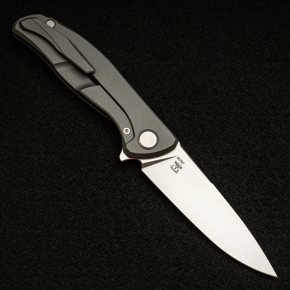 SHIROGOROV KNIVES - WR BLADEWORKS "HYDRONIAN" F95 FLIPPER - M390 BLADE - TITANIUM HANDLE - MRBS - Image 2