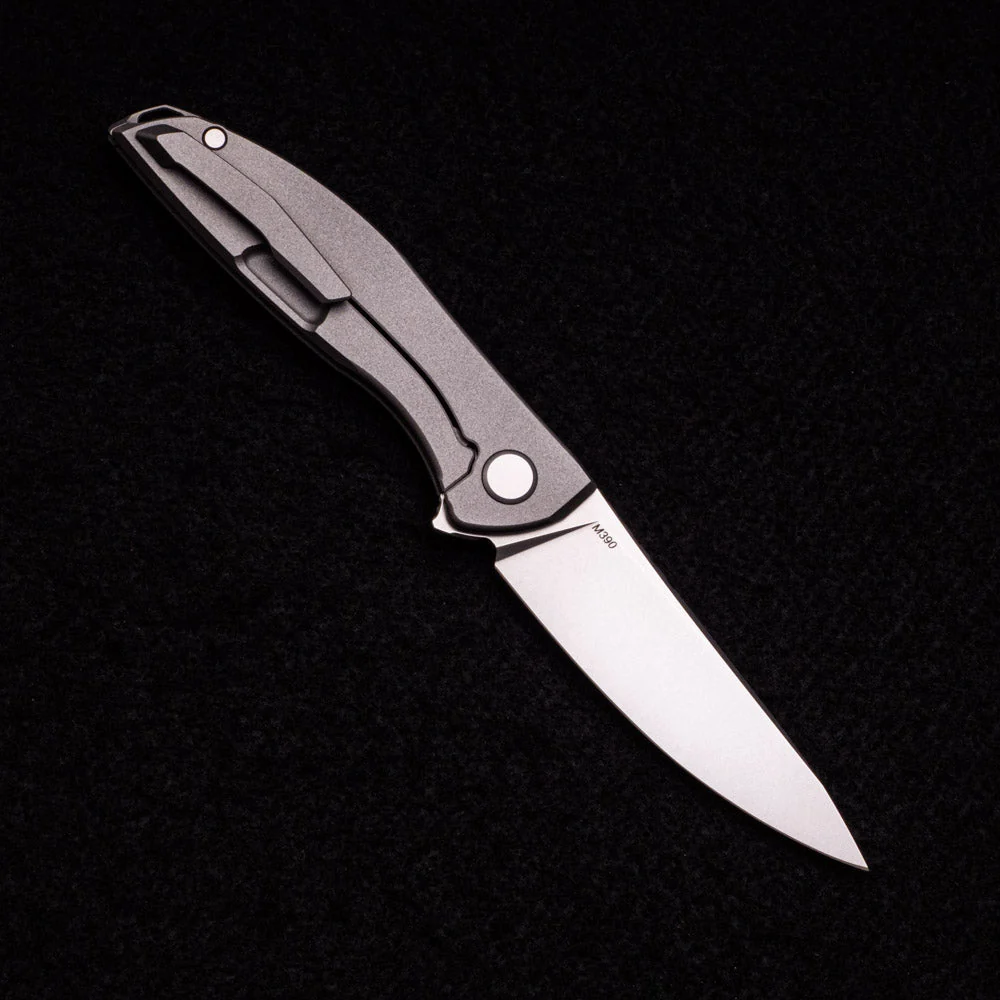 SHIROGOROV KNIVES - WR BLADEWORKS “HYDRONIAN” NEON – M390 BLADE – TITANIUM HANDLE – MRBS - Image 2