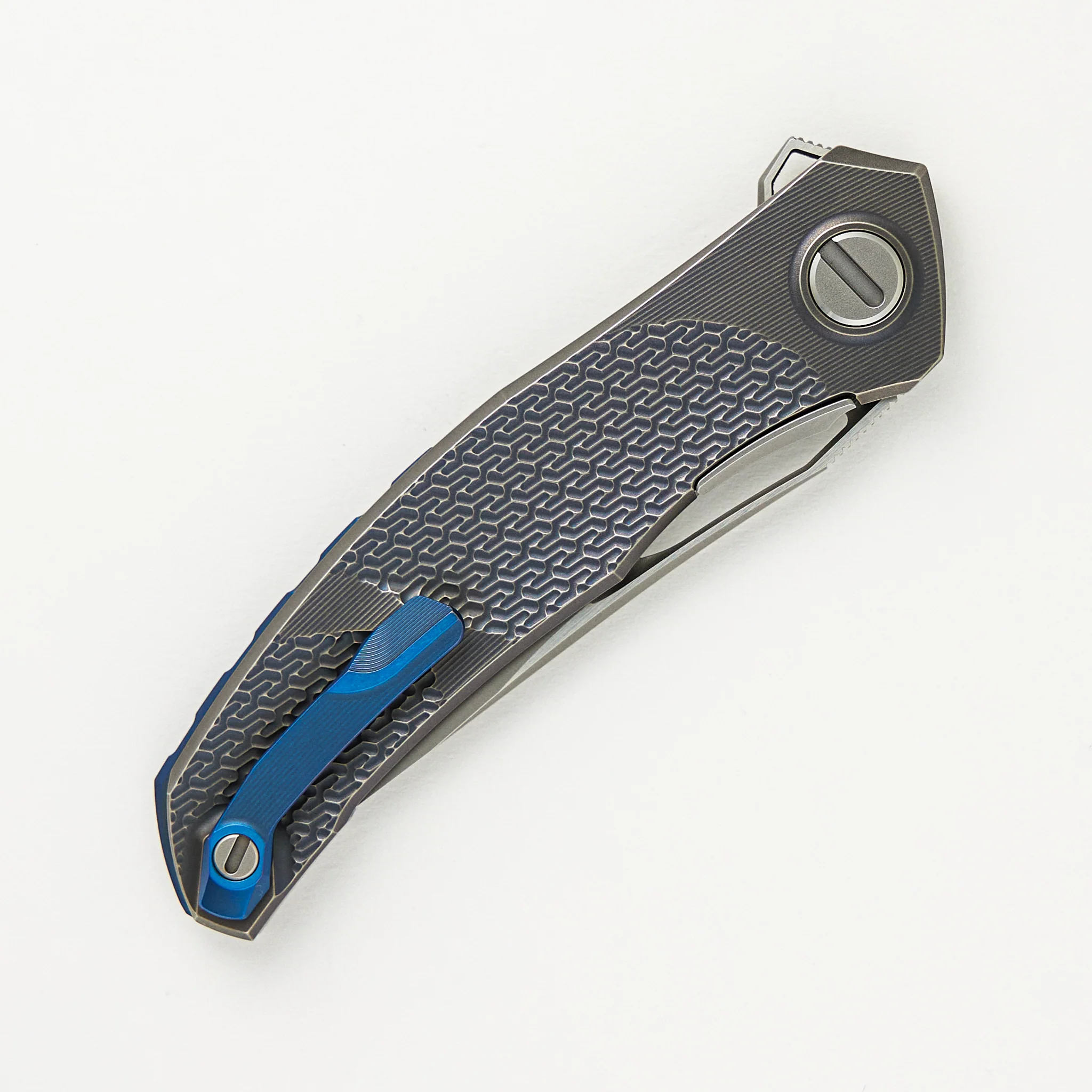 Mini Quantum Custom Division – Titanium Handle – M398 Blade – SRRBS - Image 4