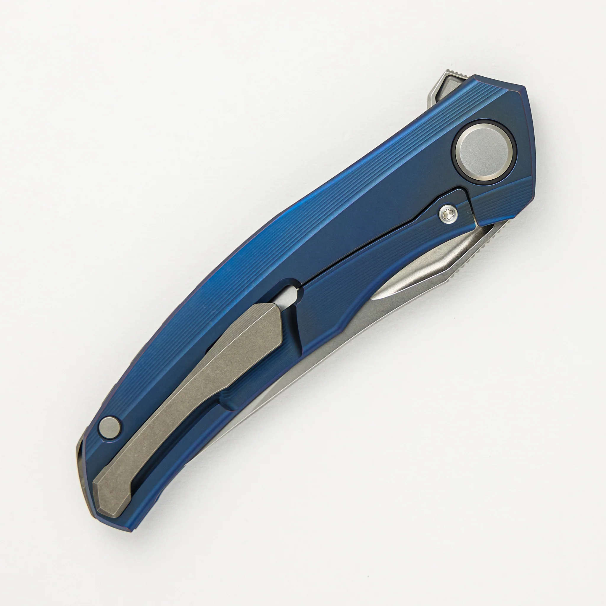 Quantum - Blue Titanium Handle - M390 Blade - MRBS - Image 4