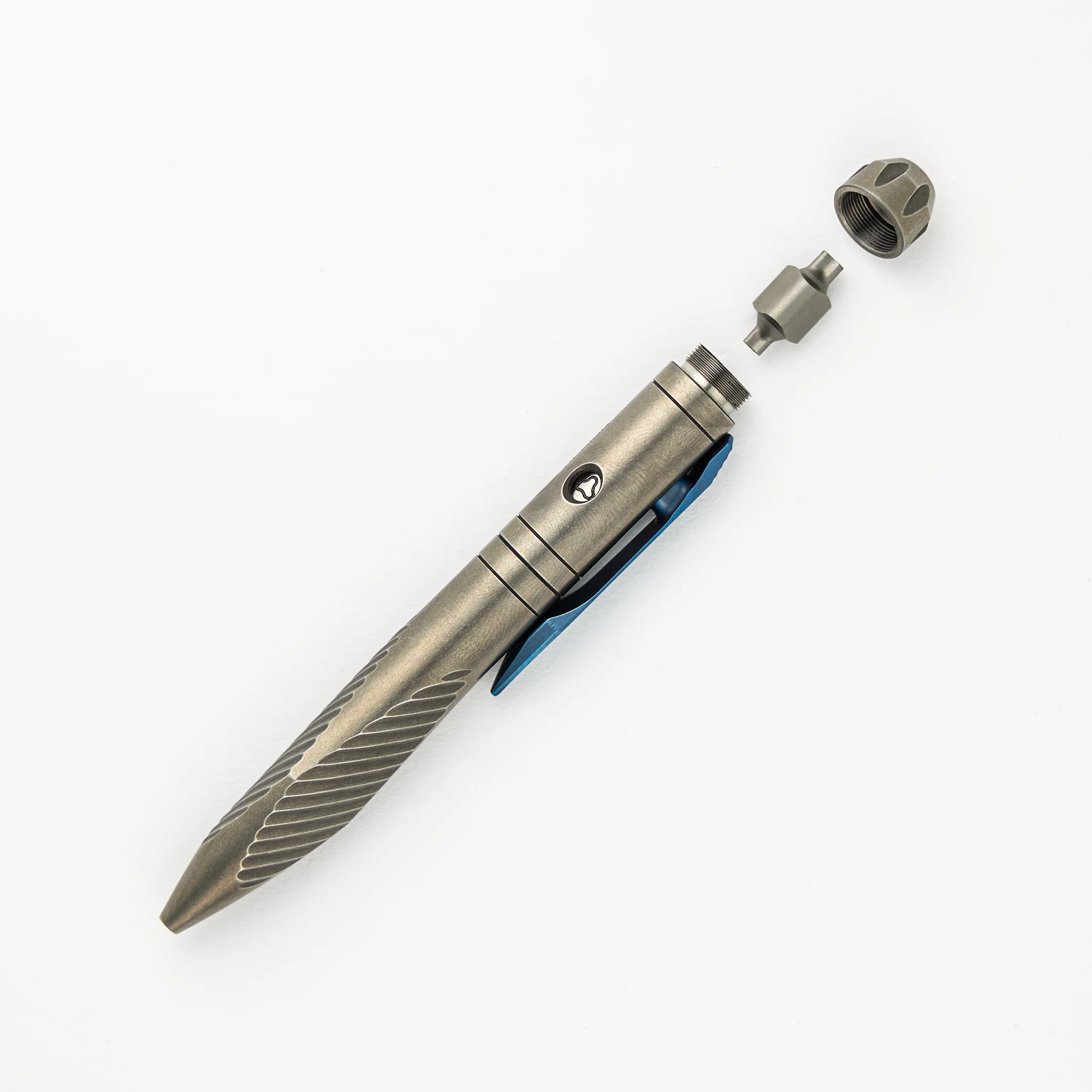 Titanium Clip-Action Tool Pen – Stonewashed (Sinkevich Design) - Image 4
