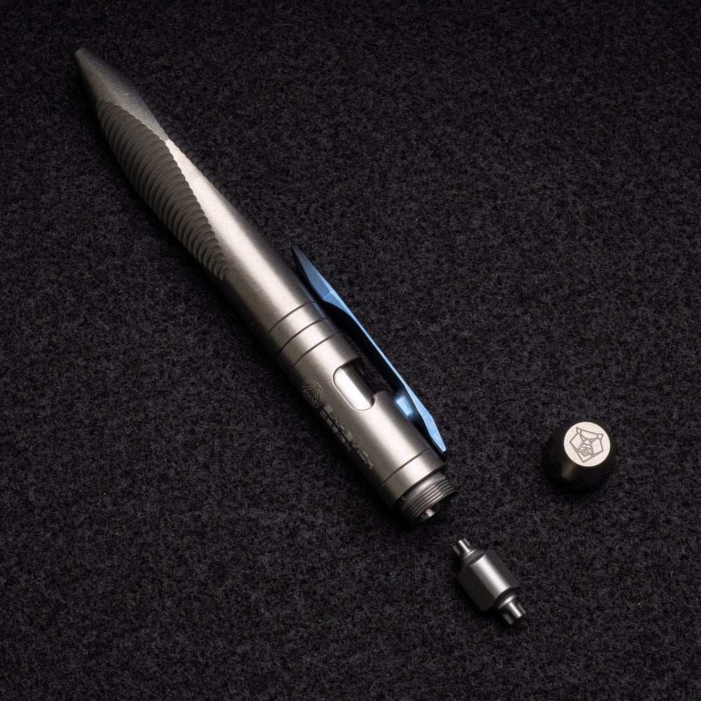 Titanium Clip-Action Tool Pen – Stonewashed (Sinkevich Design) - Image 6