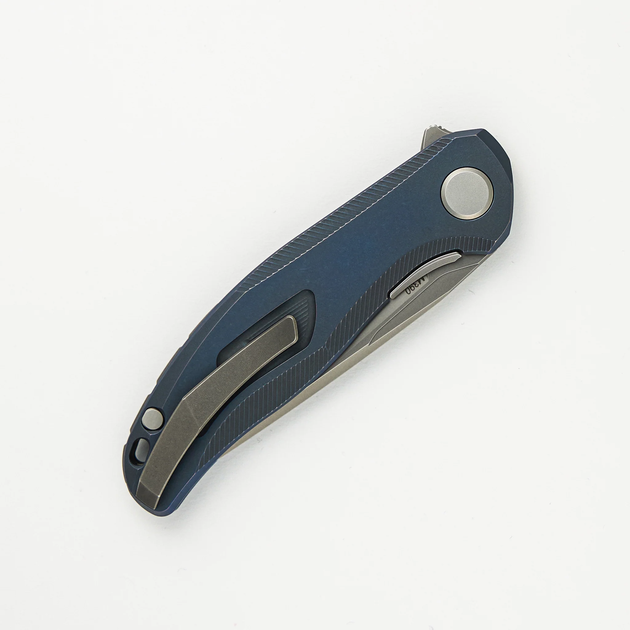 Stellar – Blue Titanium Handle – M390 Blade – MRBS - Image 4