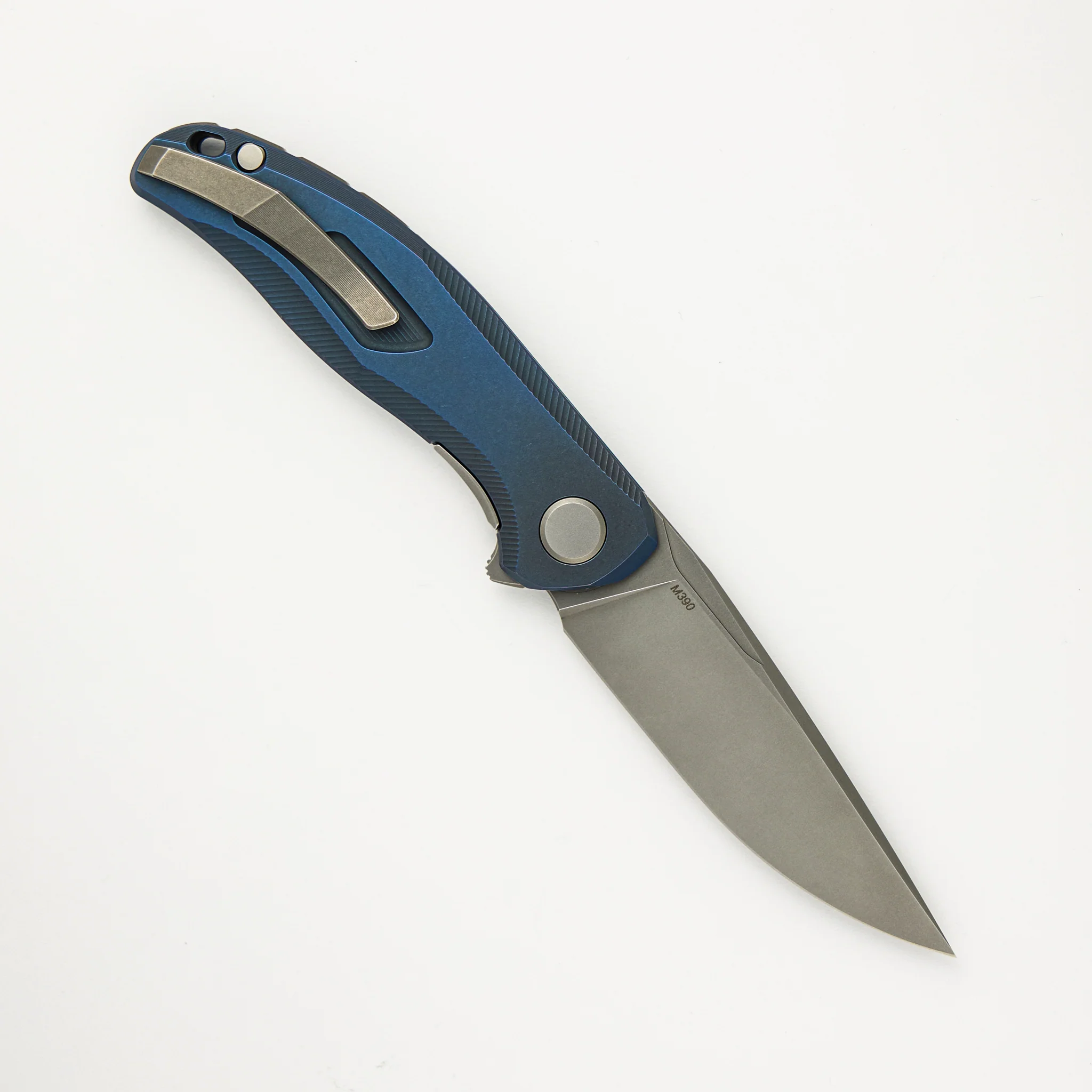 Stellar – Blue Titanium Handle – M390 Blade – MRBS - Image 2