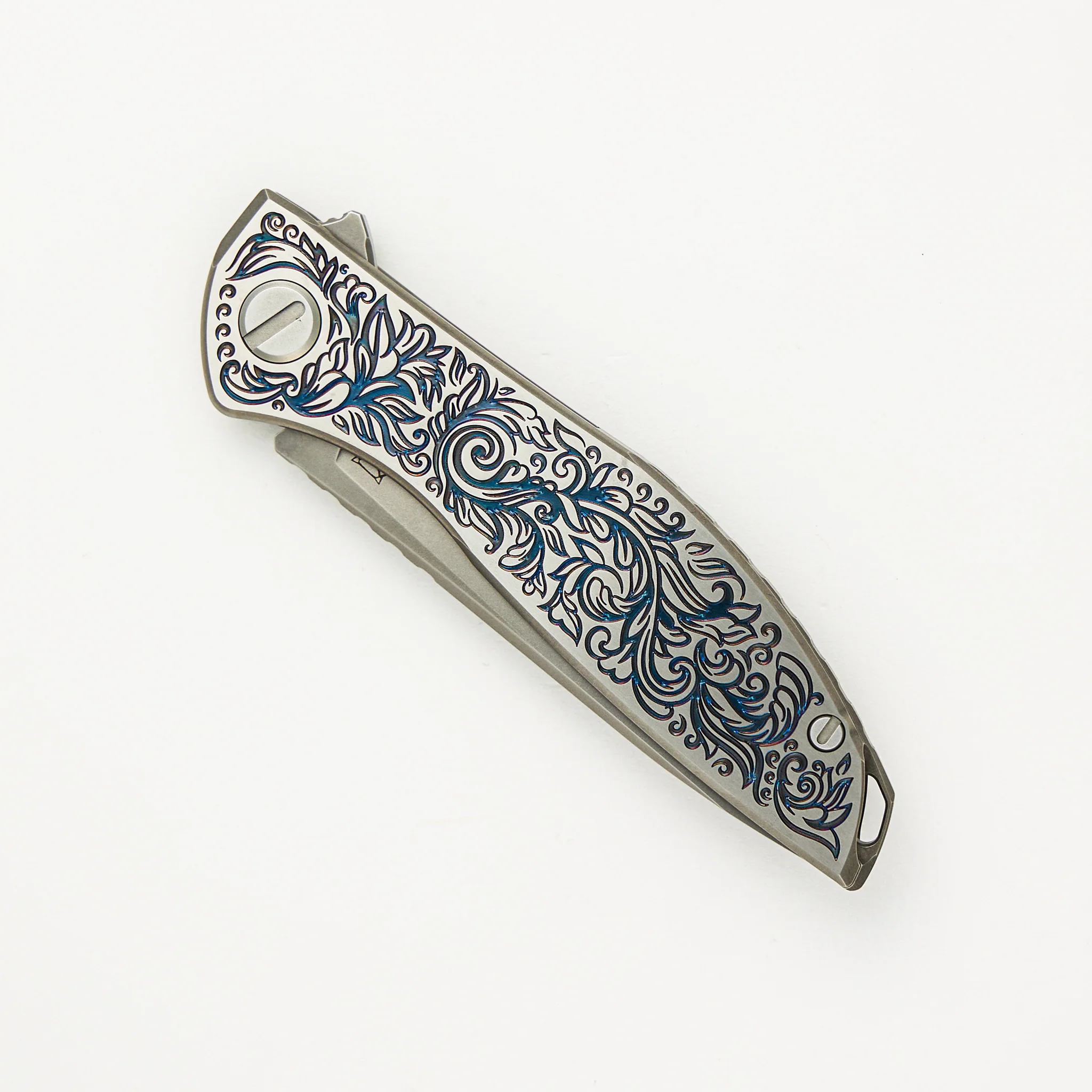 Shirogorov / Ti2 Design NeOn - M390 Blade - Titanium Handle - MRBS - Completed - Image 4