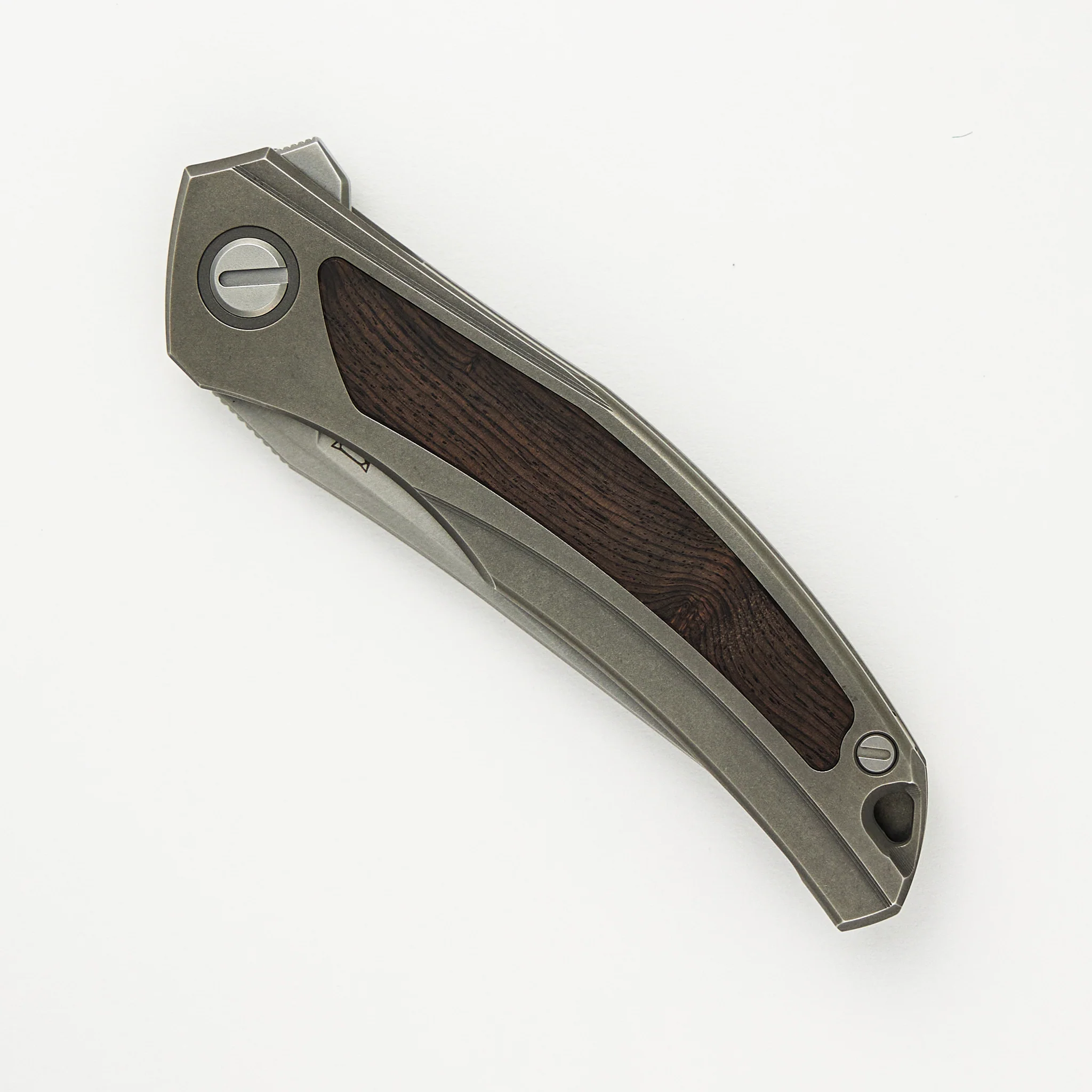 Ursus Quantum - Cromax PM Blade - Titanium Handle - African Blackwood Inlay - MRBS - Image 10
