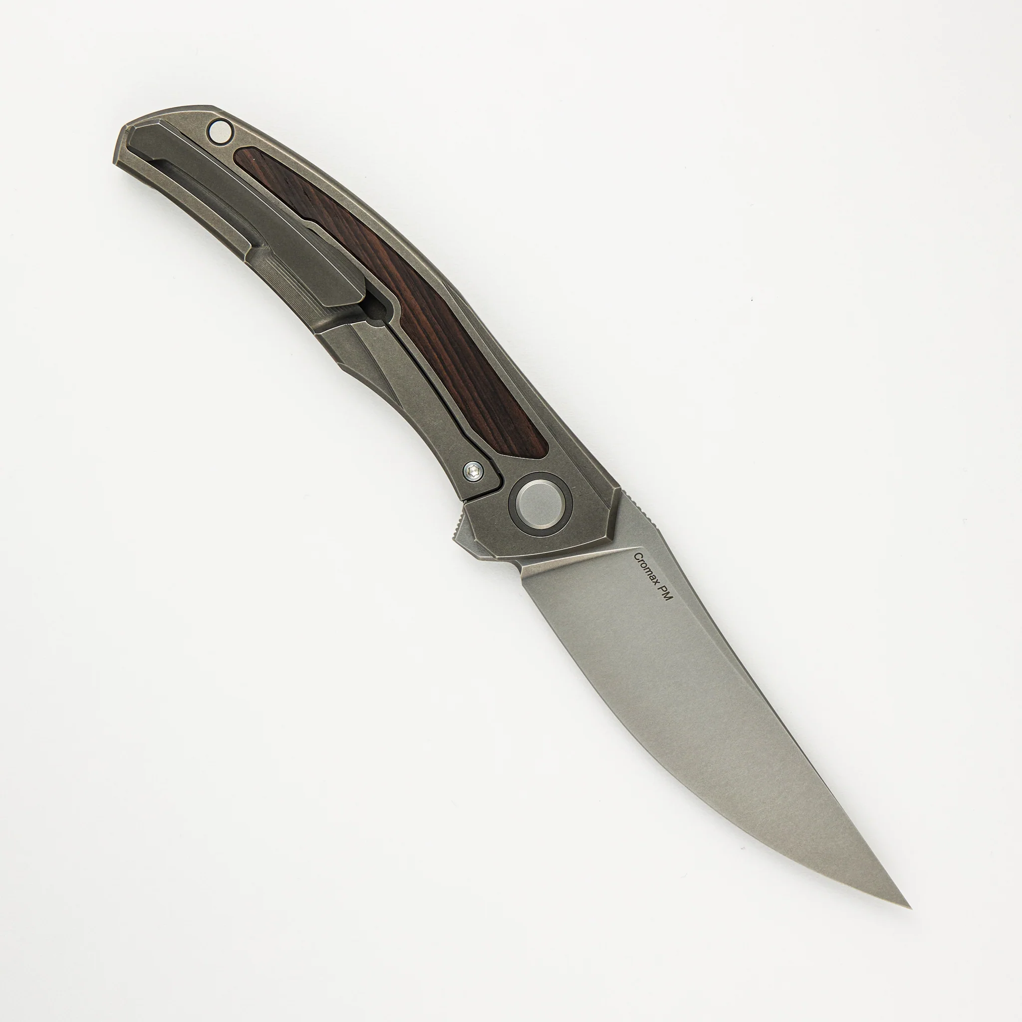 Ursus Quantum - Cromax PM Blade - Titanium Handle - African Blackwood Inlay - MRBS - Image 2