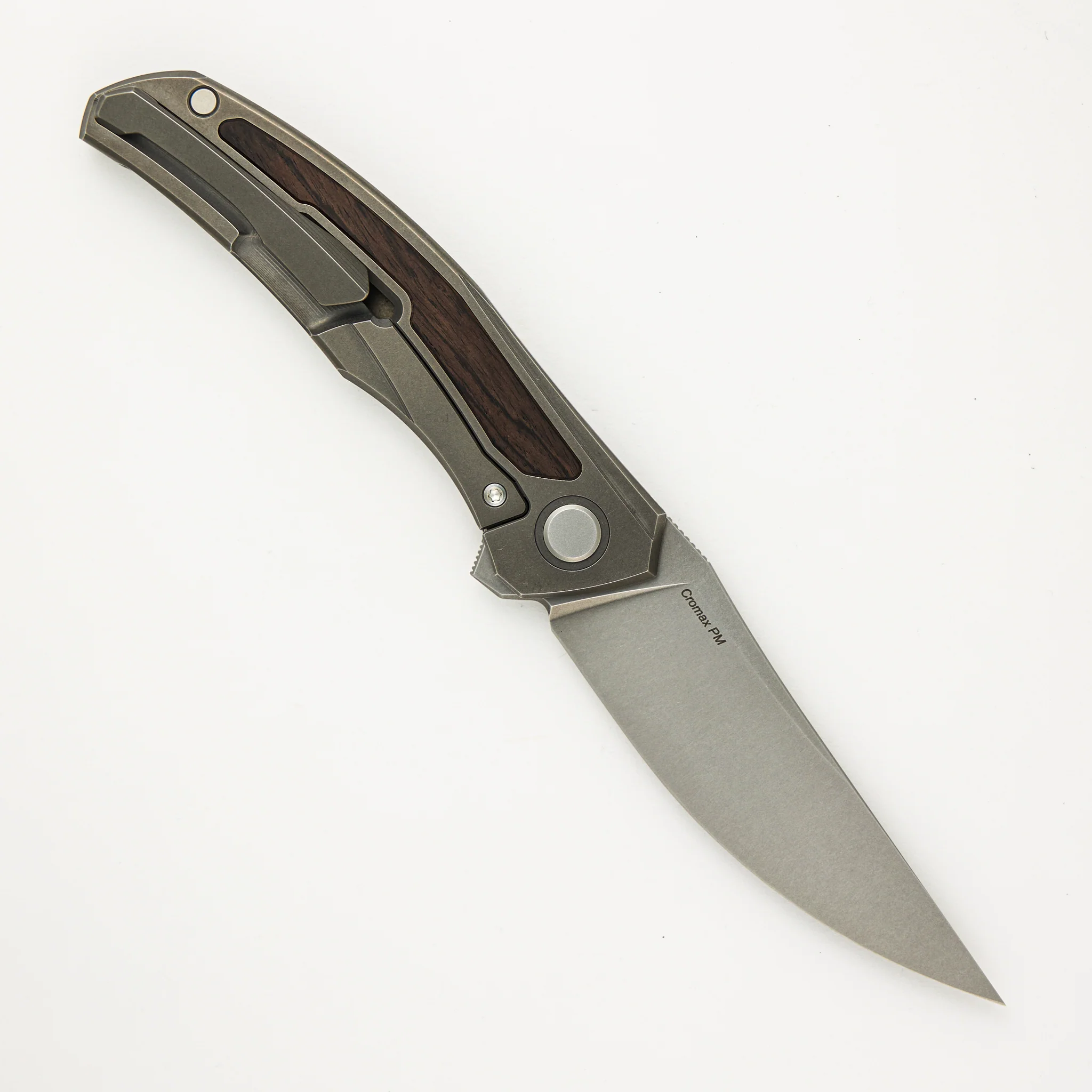 Ursus Quantum - Cromax PM Blade - Titanium Handle - African Blackwood Inlay - MRBS - Image 58