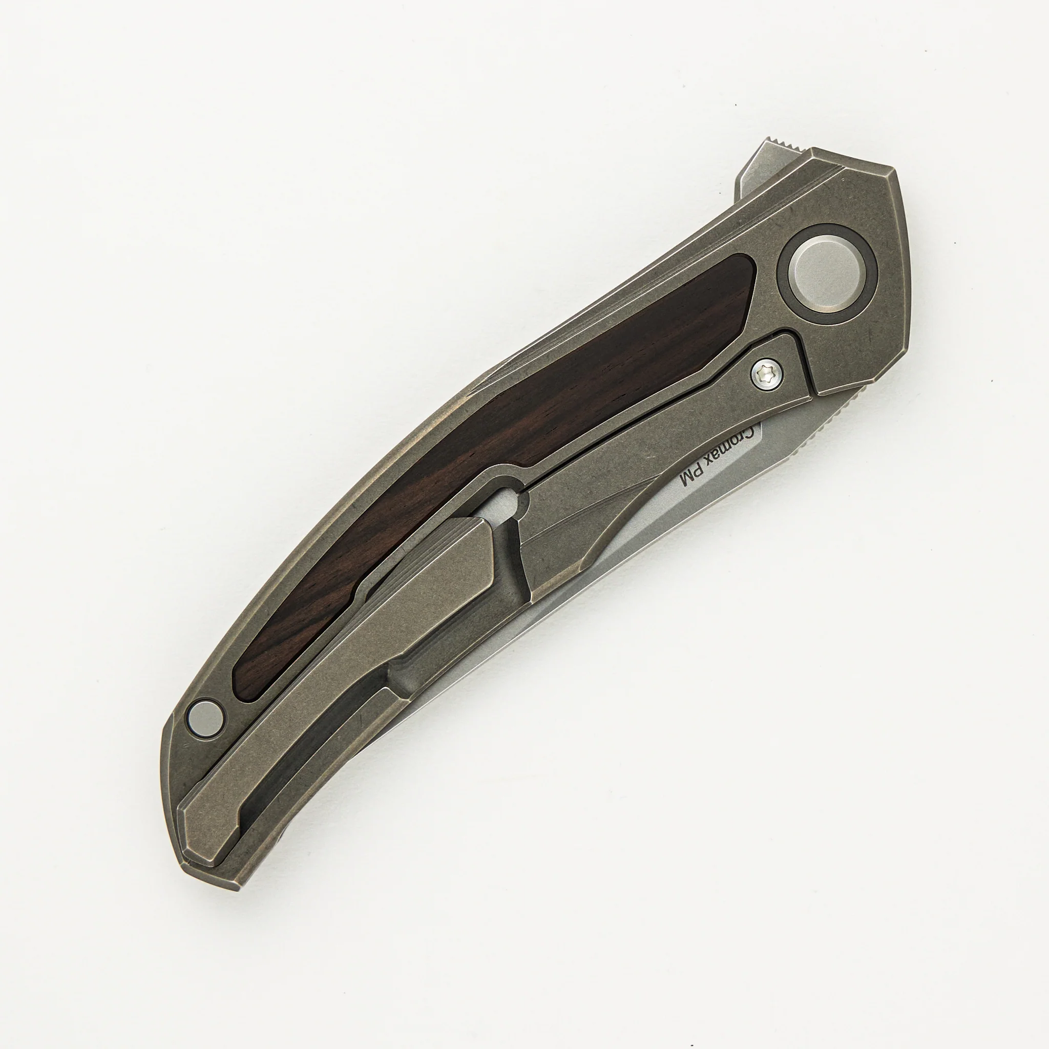 Ursus Quantum - Cromax PM Blade - Titanium Handle - African Blackwood Inlay - MRBS - Image 67