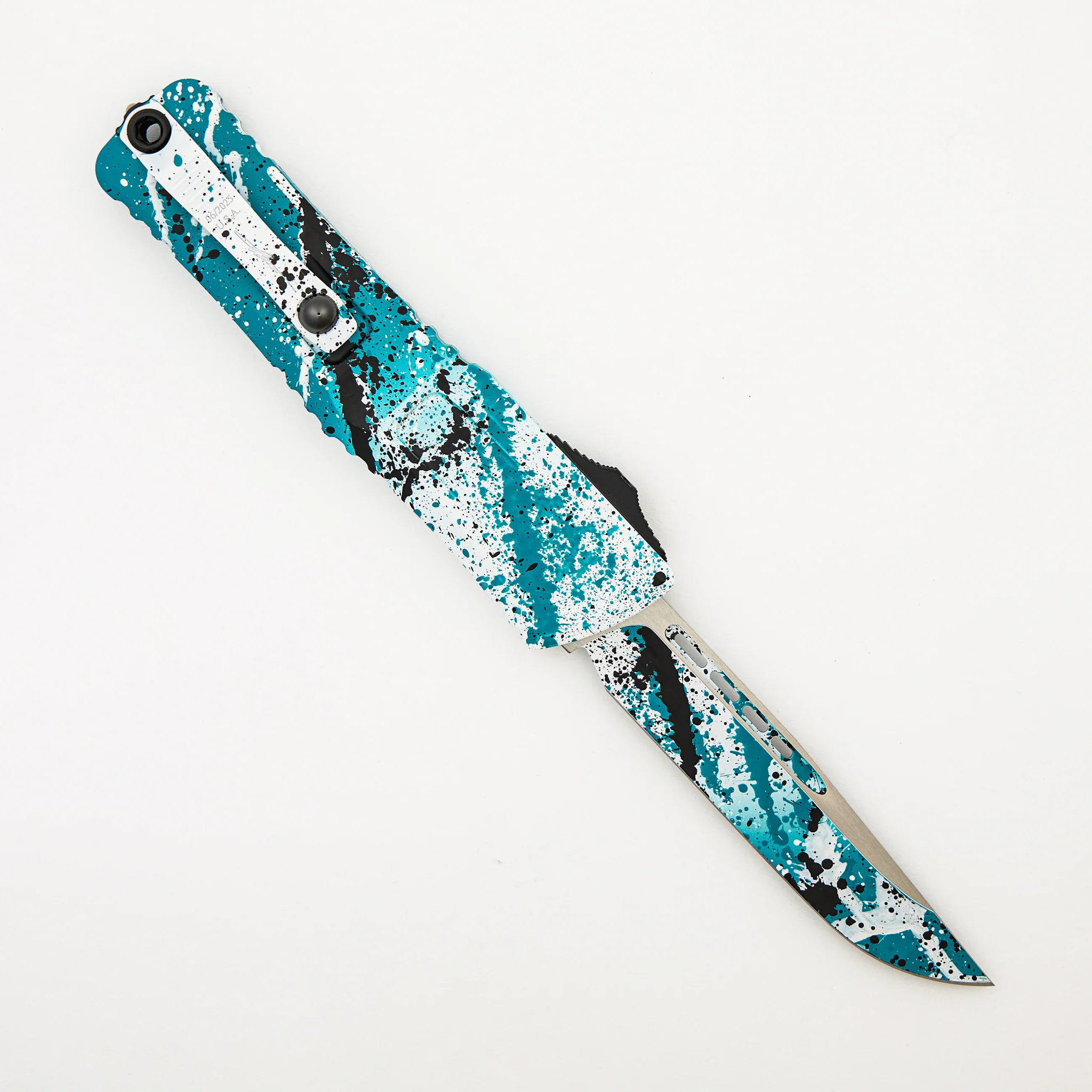 "Signature Series" Combat Troodon S/E Gen III - Turquoise/White Black Splatter Standard 1143-1 TQWH BKSPLS - Image 2