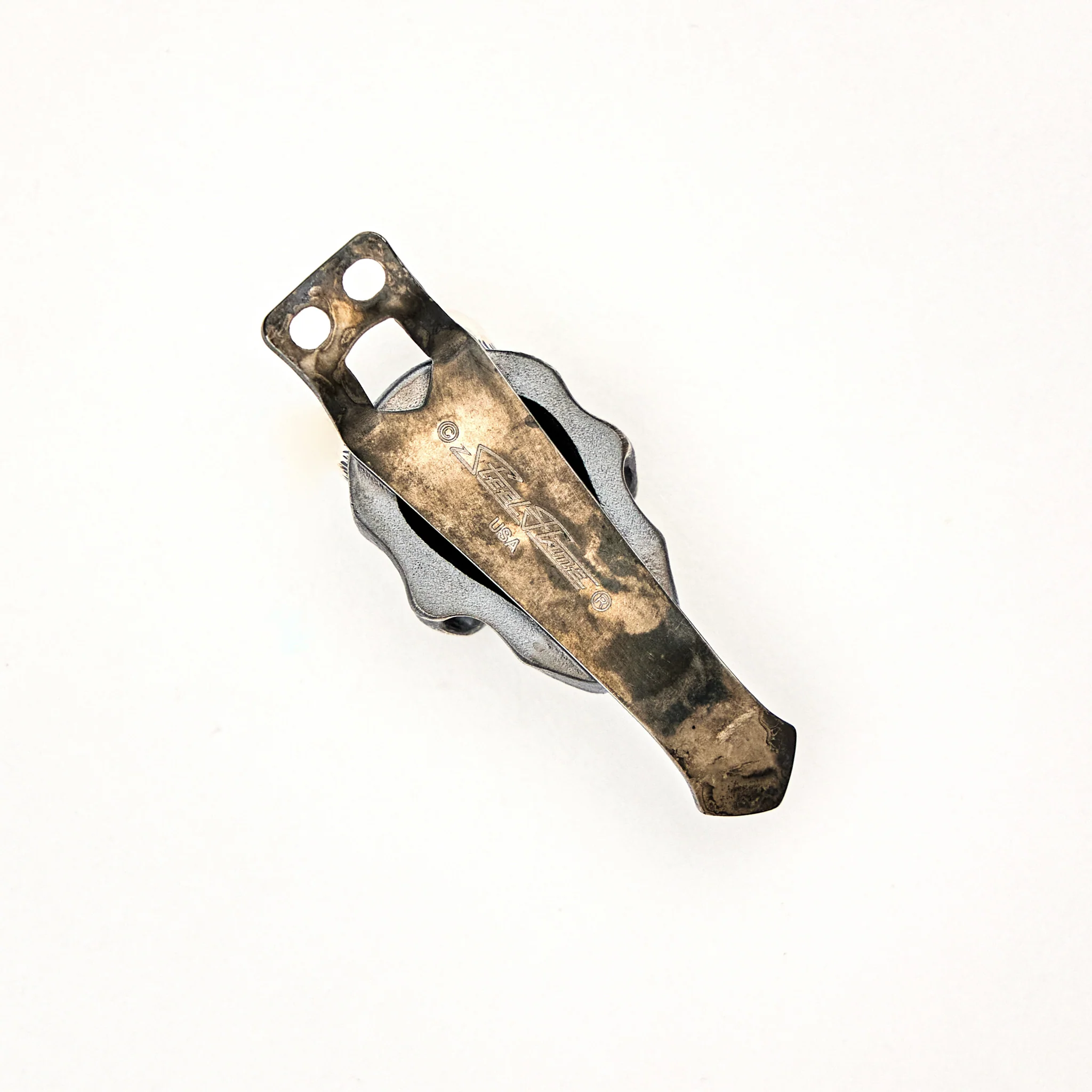 Silver Vigilant Hannya W/ Red Eyes Torch Clip - Image 2