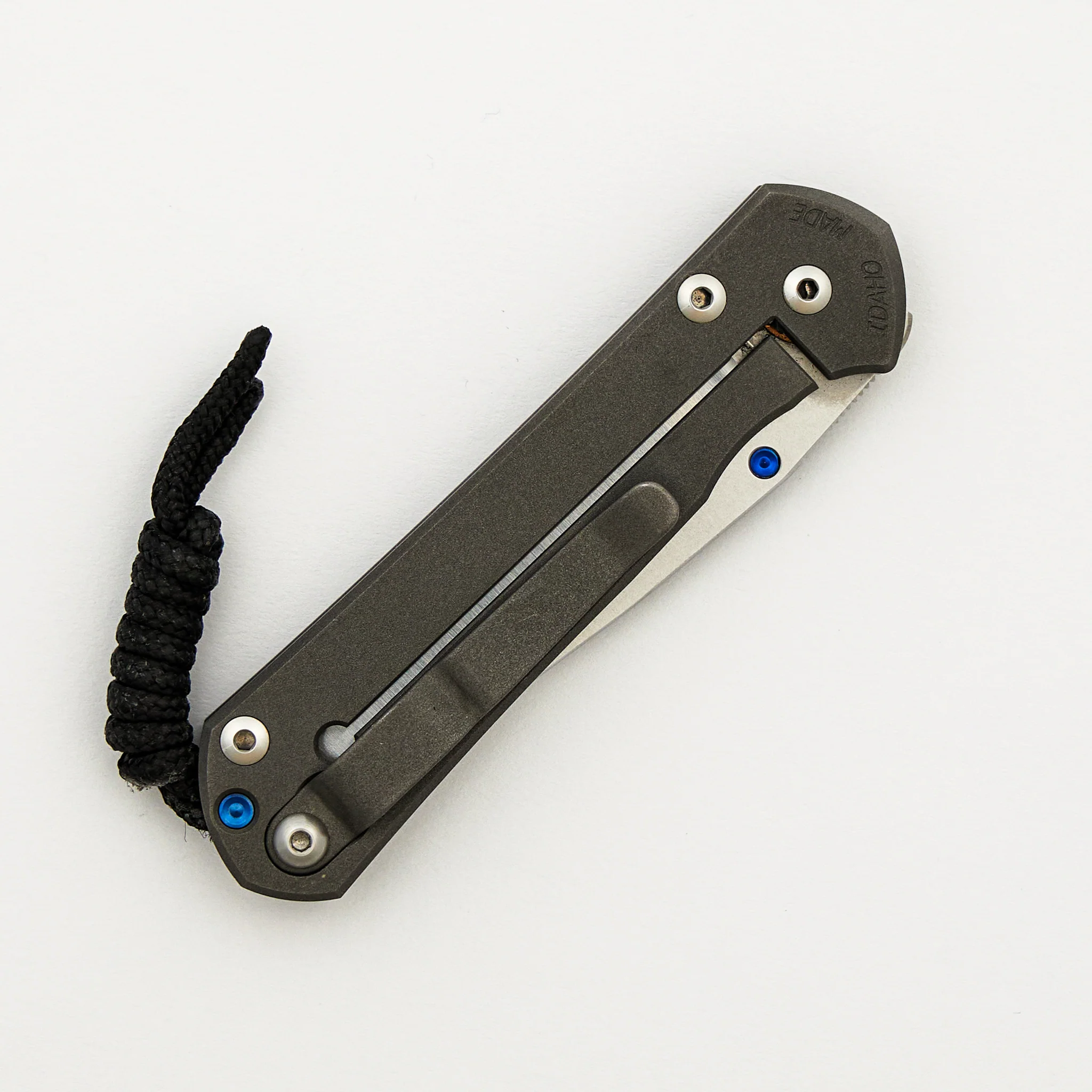 Small Sebenza 21 Unique Graphic W/ Shooting Star "Night Sky" - Mother of Pearl Cabochon - Image 4