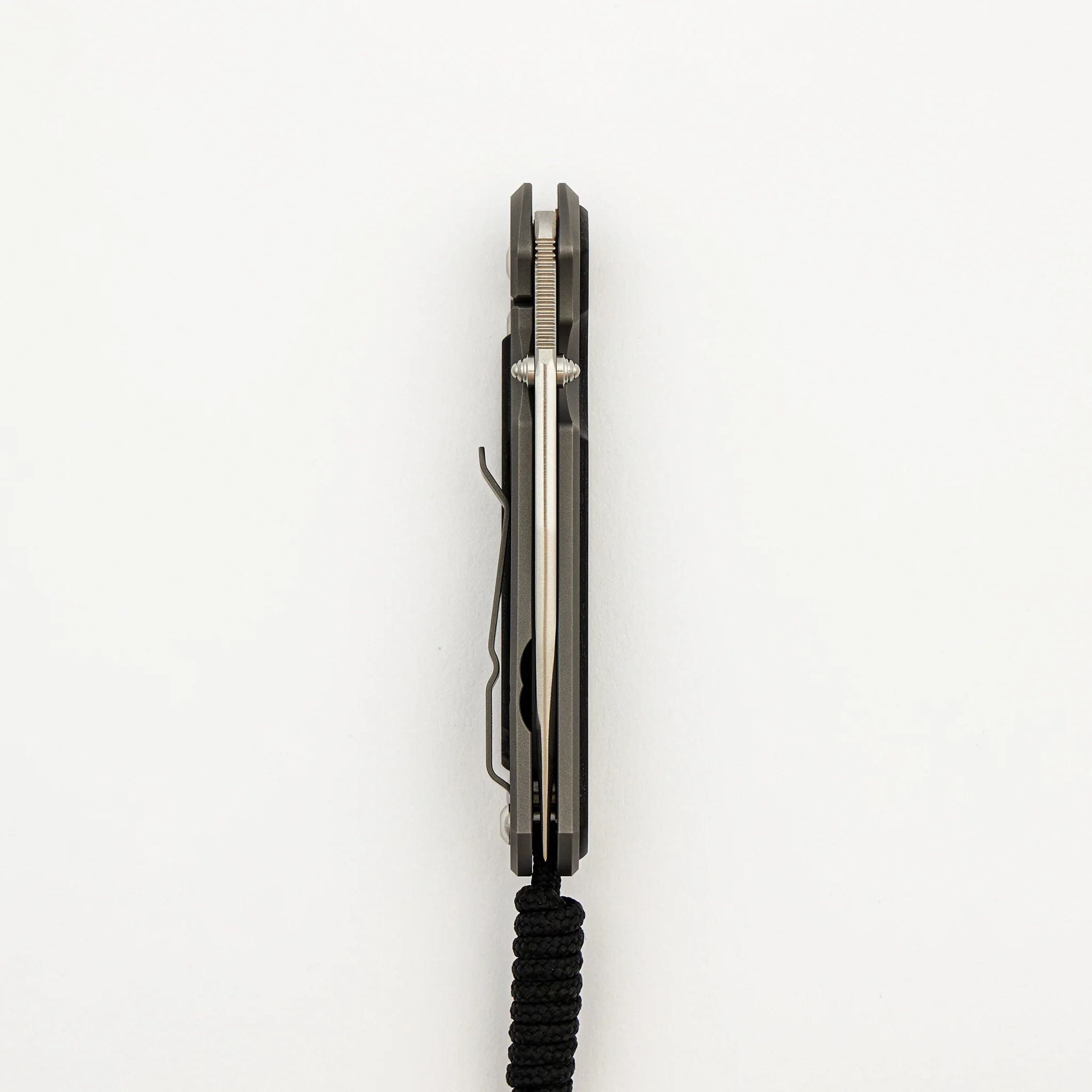 Small Sebenza 31 - Bog Oak Inlay - Drop Point Polished CPM MagnaCut Blade - Silver Double Thumb Lugs - Image 26