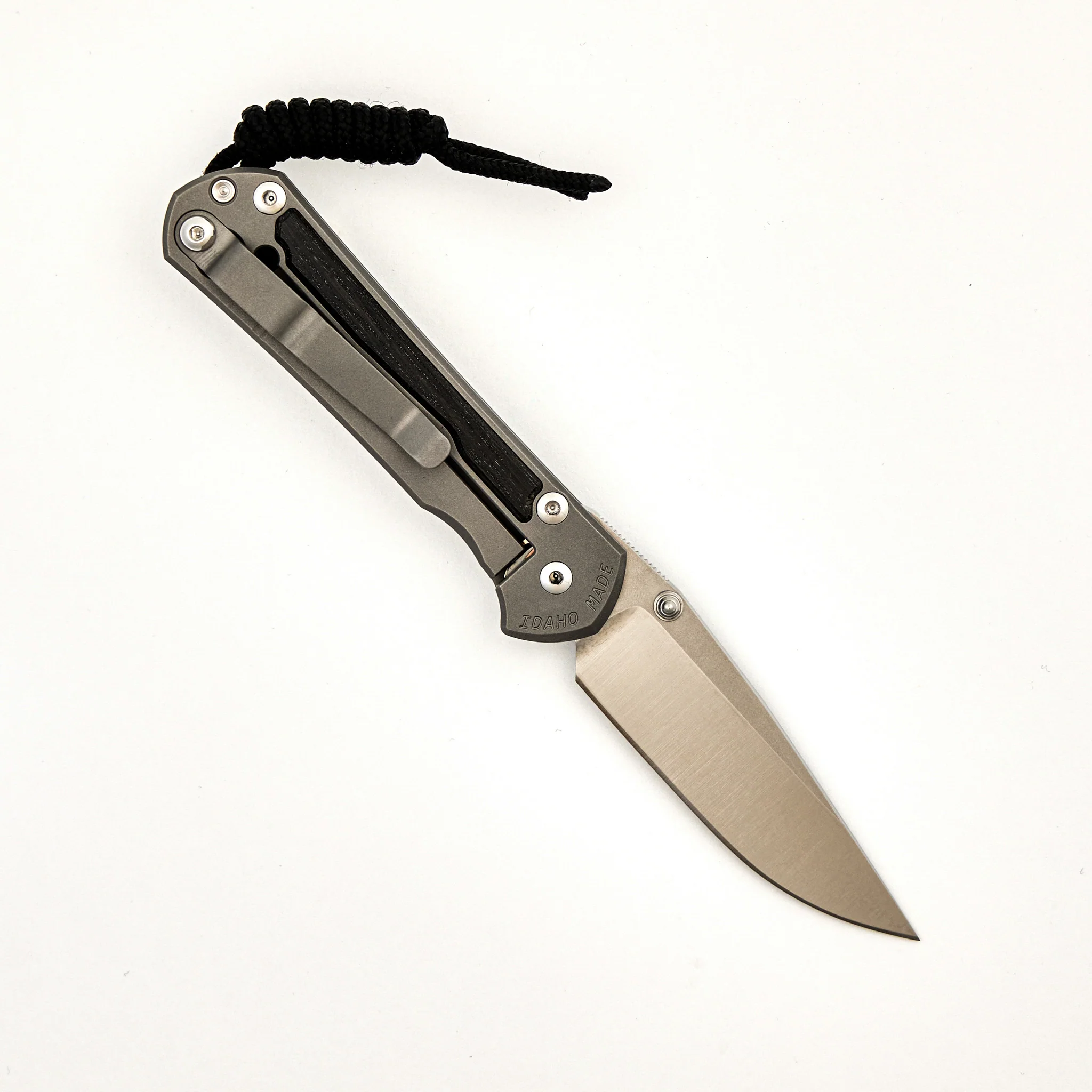Small Sebenza 31 - Bog Oak Inlay - Drop Point Polished CPM MagnaCut Blade - Silver Double Thumb Lugs - Image 65