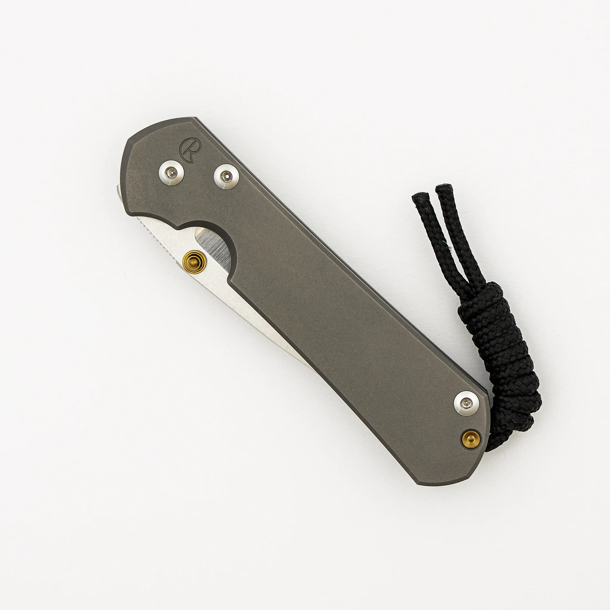 Small Sebenza 31 - Drop Point Polished CPM MagnaCut Blade - Glass Blasted - Gold Double Lugs - Image 3