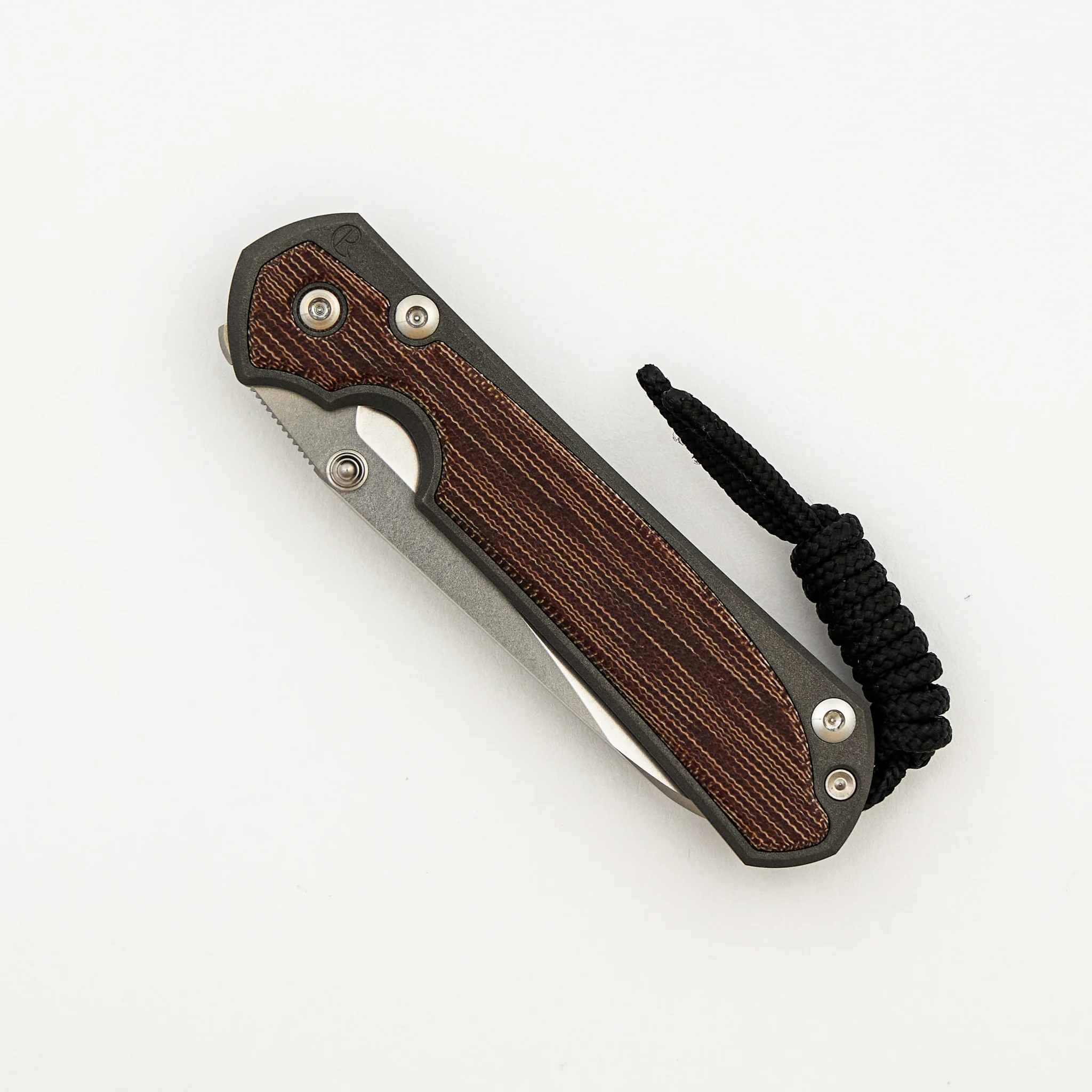 Small Sebenza 31 - Natural Canvas Micarta Inlays - Insingo CPM MagnaCut Blade - Silver Double Thumb Lugs - Image 3