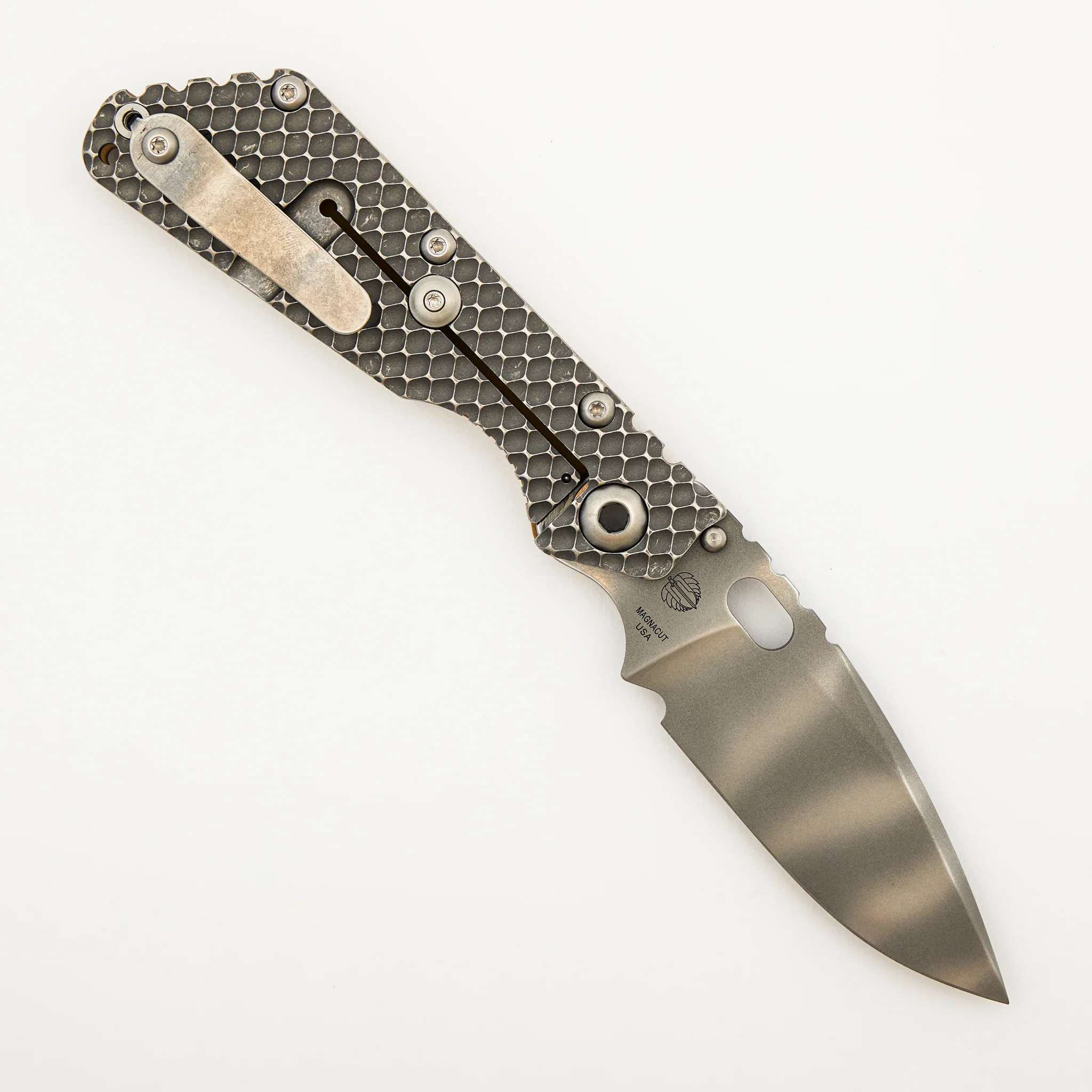 SMF DGG - Titanium/Coyote Tan G10 Handle - Drop Point MagnaCut Blade - Image 2