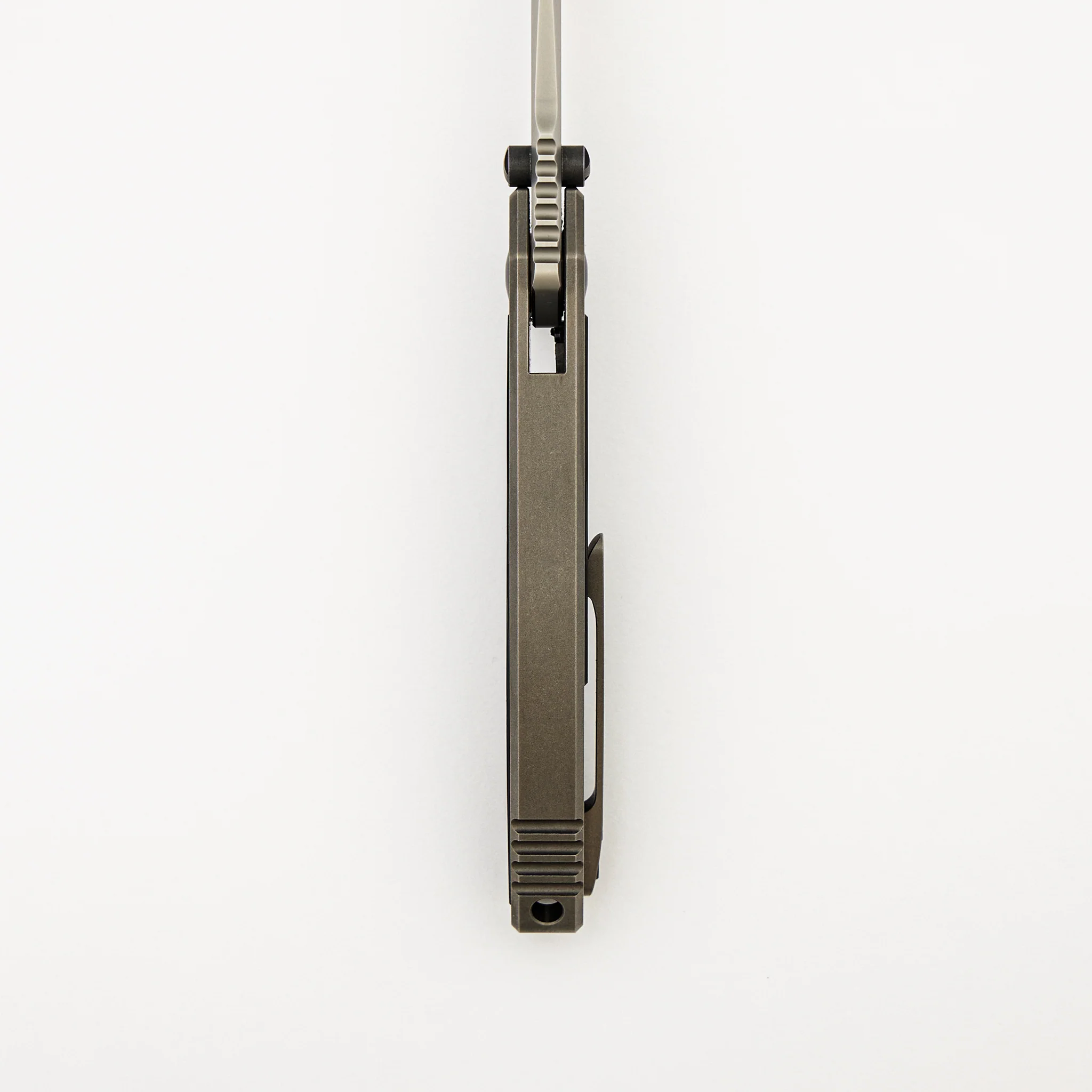 Snafu 2024 (Medium) - Titanium/Carbon Fiber Handle - M398 Blade #142 (Peter Rassenti Design) - Image 7