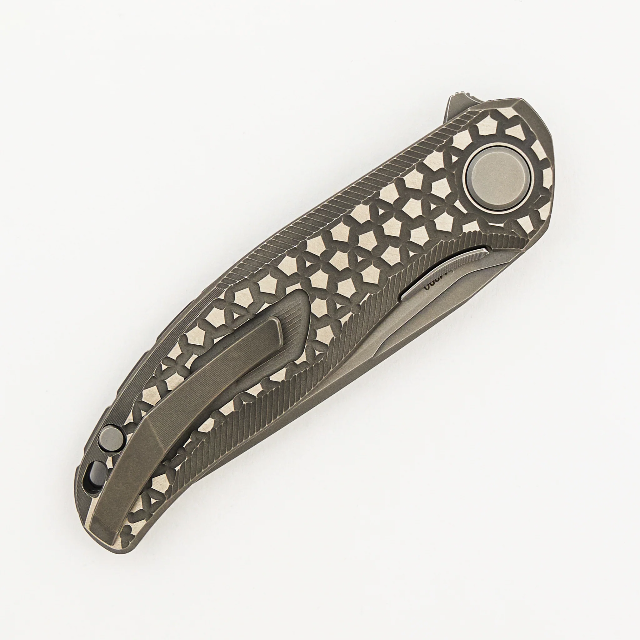 Stellar Bear Pattern – Titanium Handle – M390 Blade – MRBS - Image 4