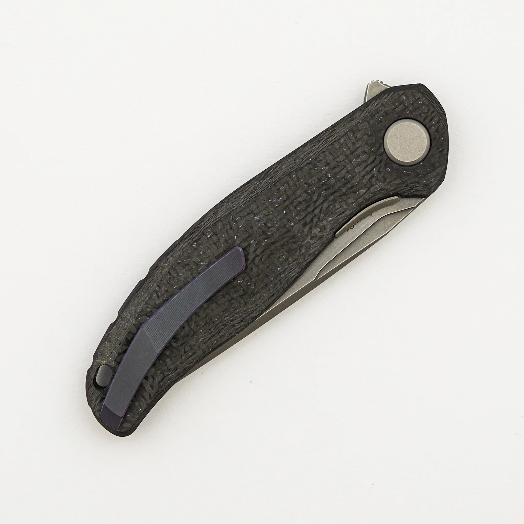 Stellar CF First Production – Purple Carbon Fiber Handle – MagnaCut Blade – MRBS - Image 4