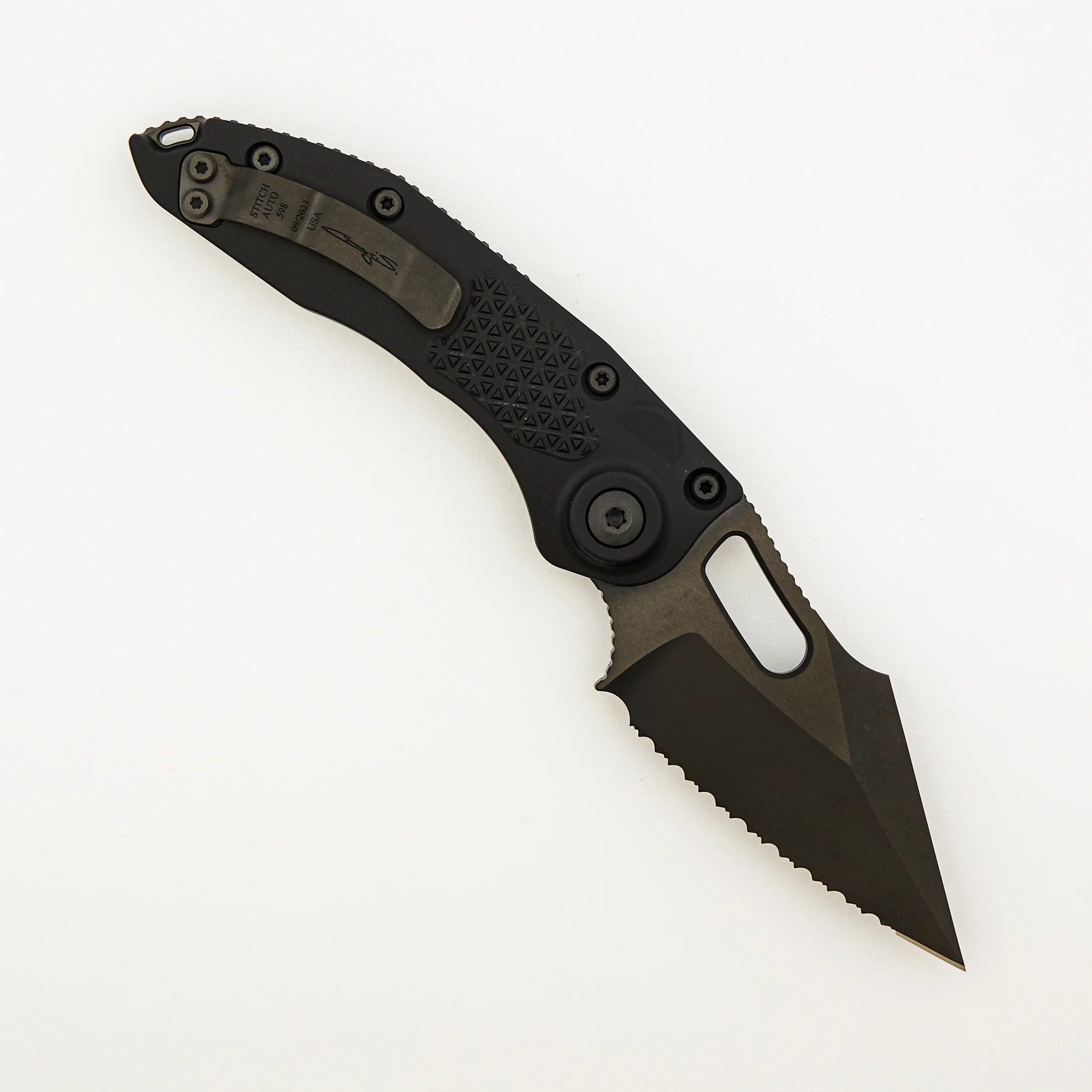 Stitch – A S/E Shadow DLC Full Serrated DLC Hardware 169-3 DLCTSH (Borka Blades Design) - Image 2