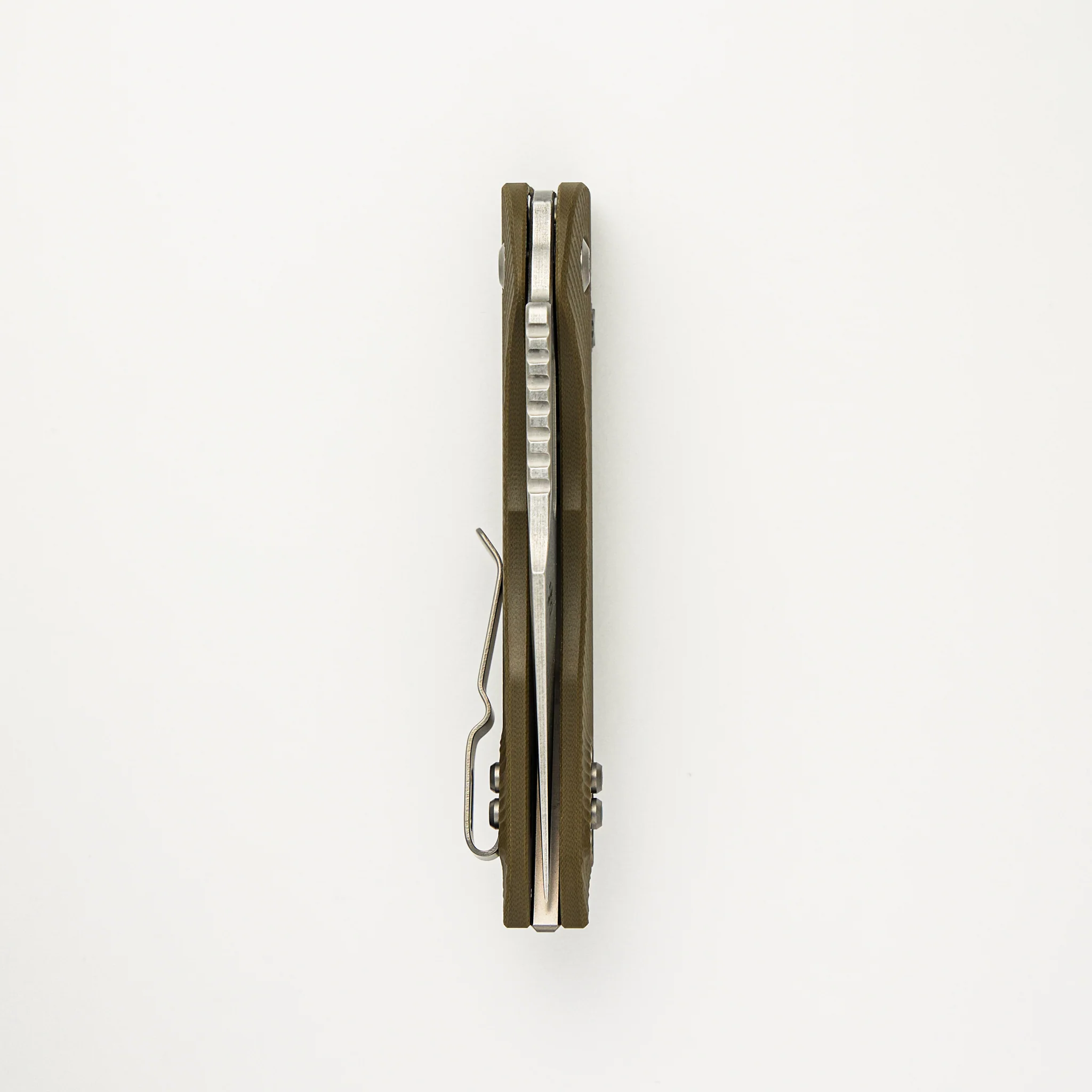 Stitch – RAM-LOK S/E Fluted G10 OD Green Stonewash Partial Serrated 169RL-11FLGTOD (Borka Blades Design) - Image 5