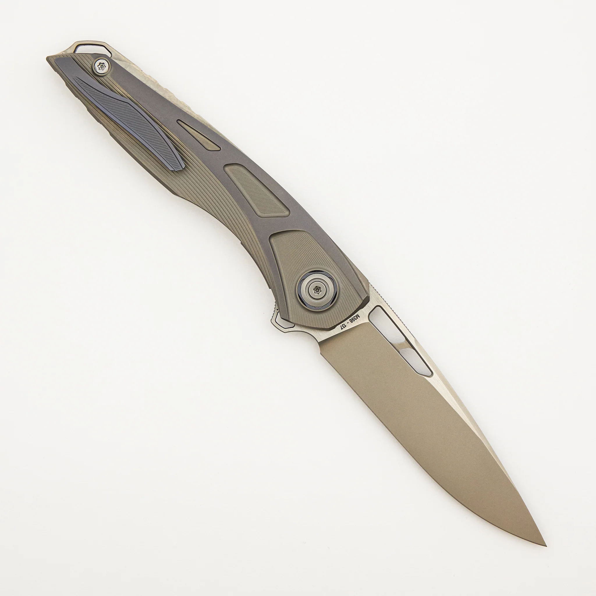 Sukhoi-5 - Titanium Handle - M398 Blade - #137 (Anton Malyshev Design) - Image 2