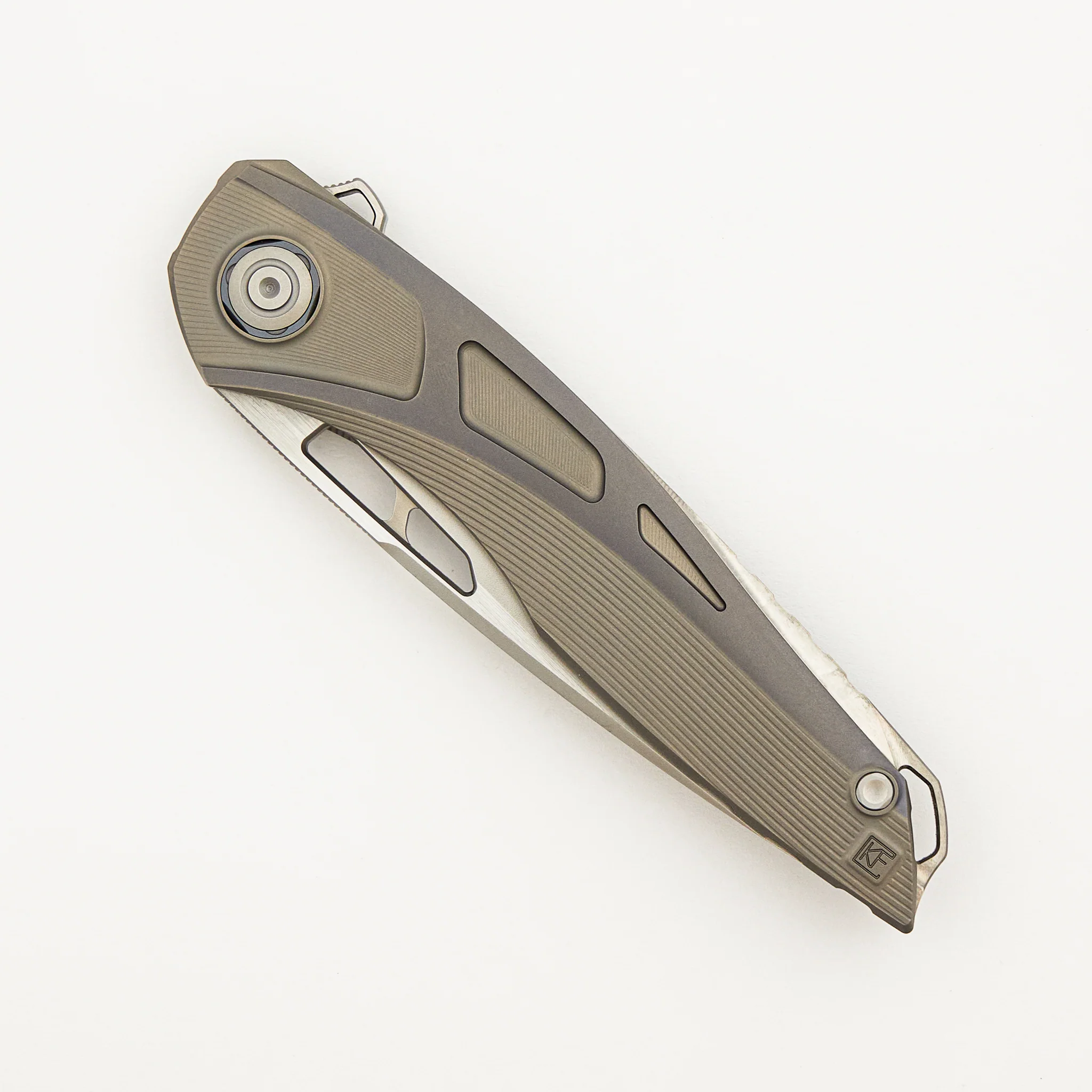 Sukhoi-5 - Titanium Handle - M398 Blade - #137 (Anton Malyshev Design) - Image 3