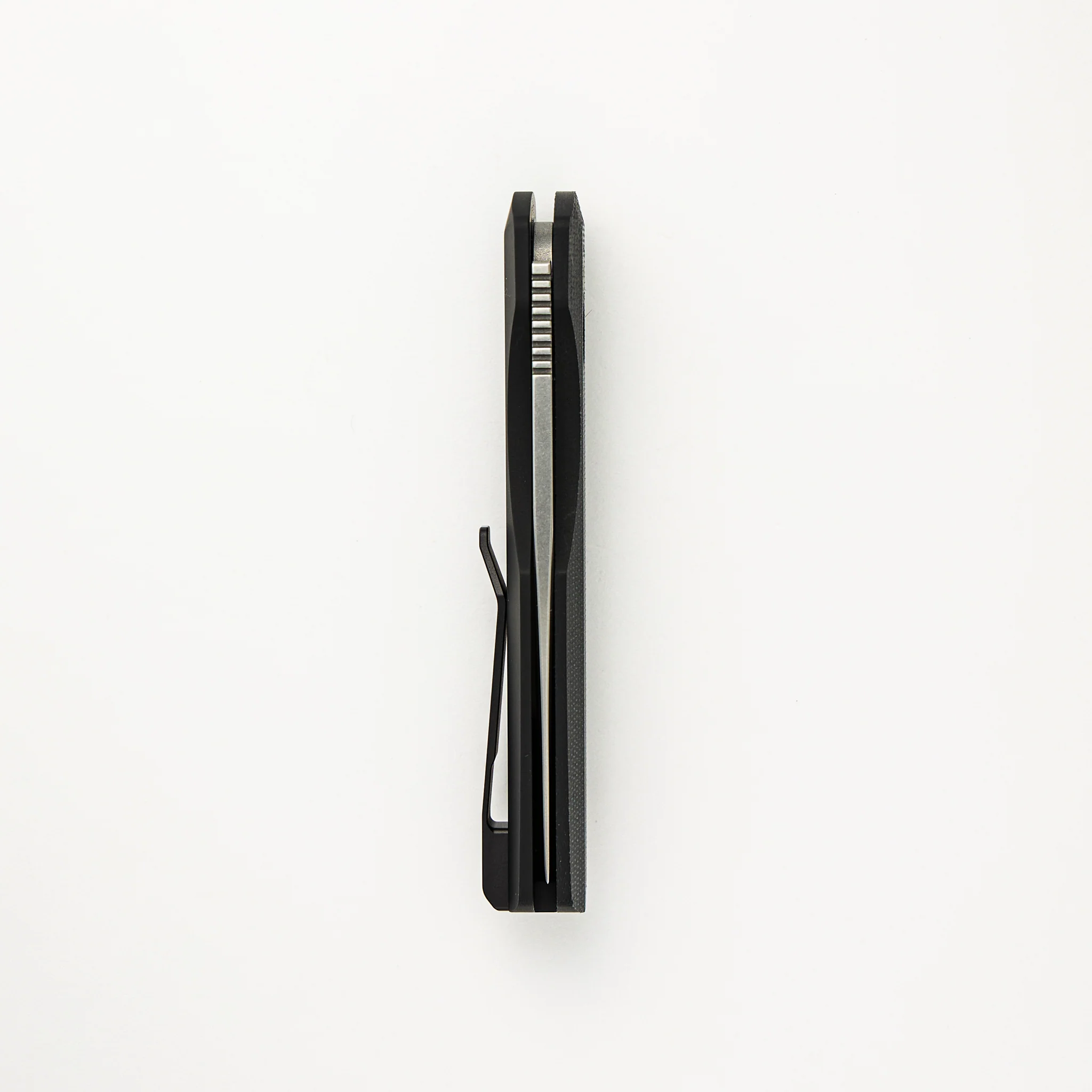 Synapse - Black Aluminum Handle W/ Black Canvas Micarta Lid - Stonewash MagnaCut Blade - VERO1211-BLK MIC (Vero Design) - Image 5