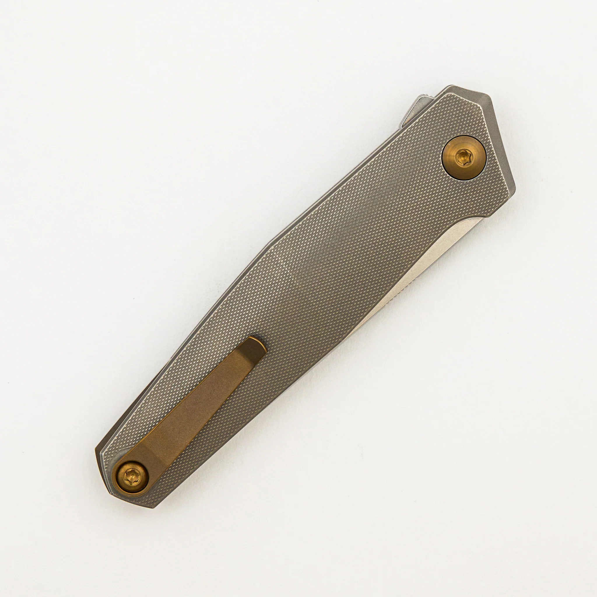 Toko - Grey/Amber Titanium Handle - RWL34 Blade - Image 4