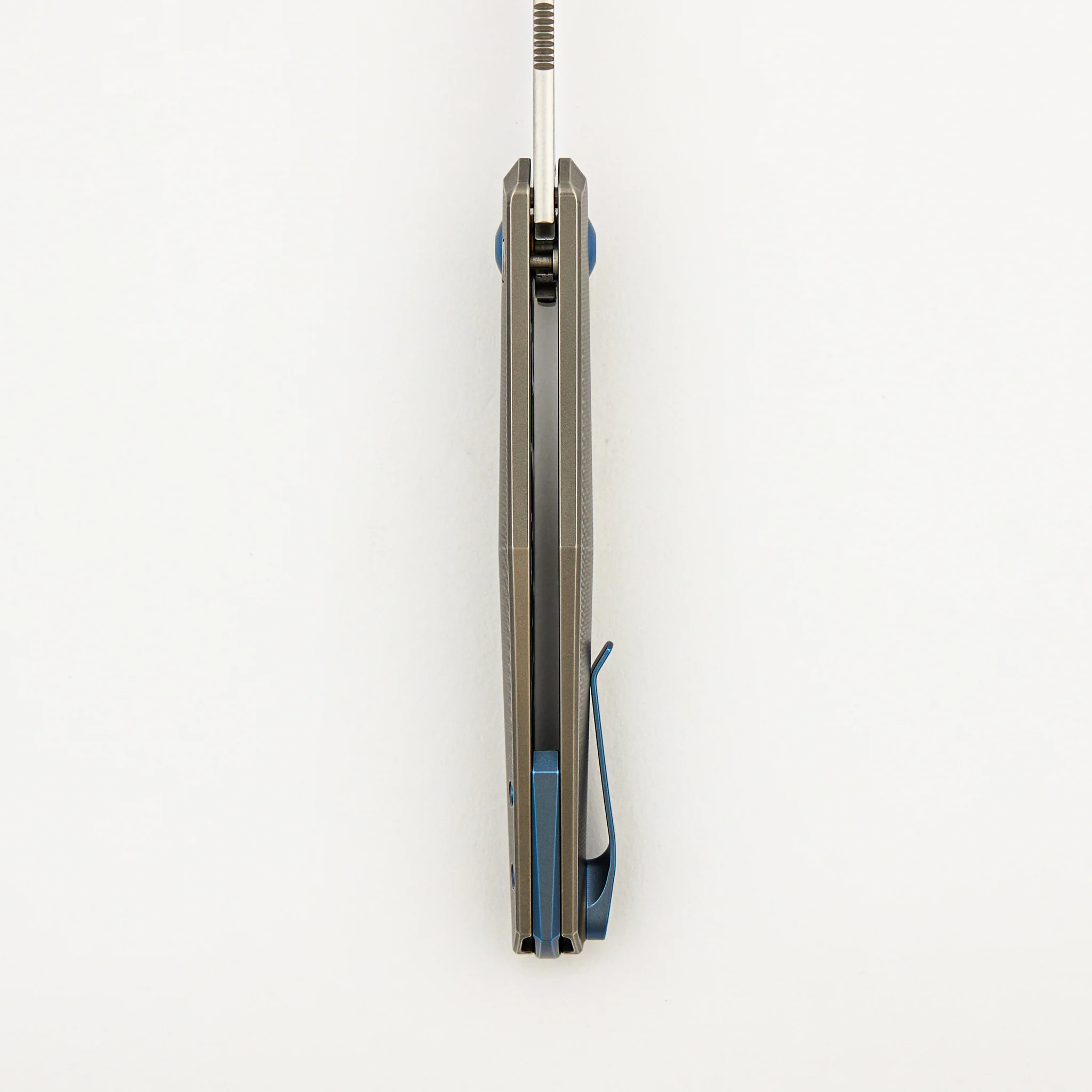 Toko - Grey/Blue Titanium Handle - RWL34 Blade - Image 7