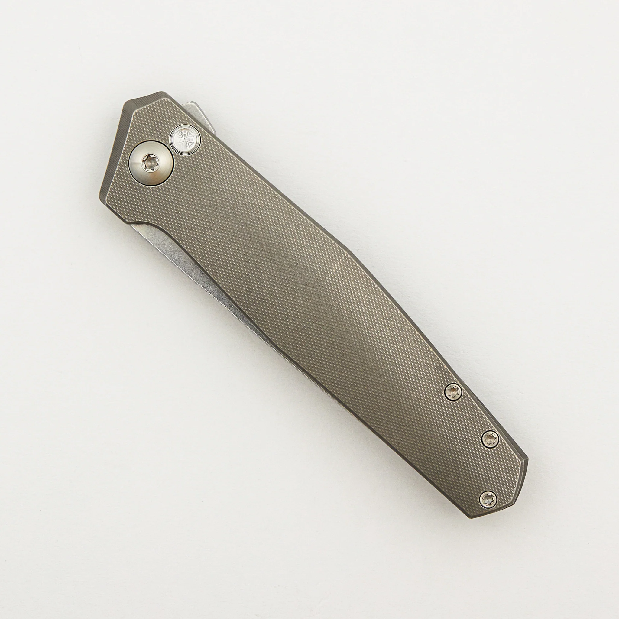 Toko - Grey/Satin Titanium Handle - RWL34 Blade #494 - Image 3