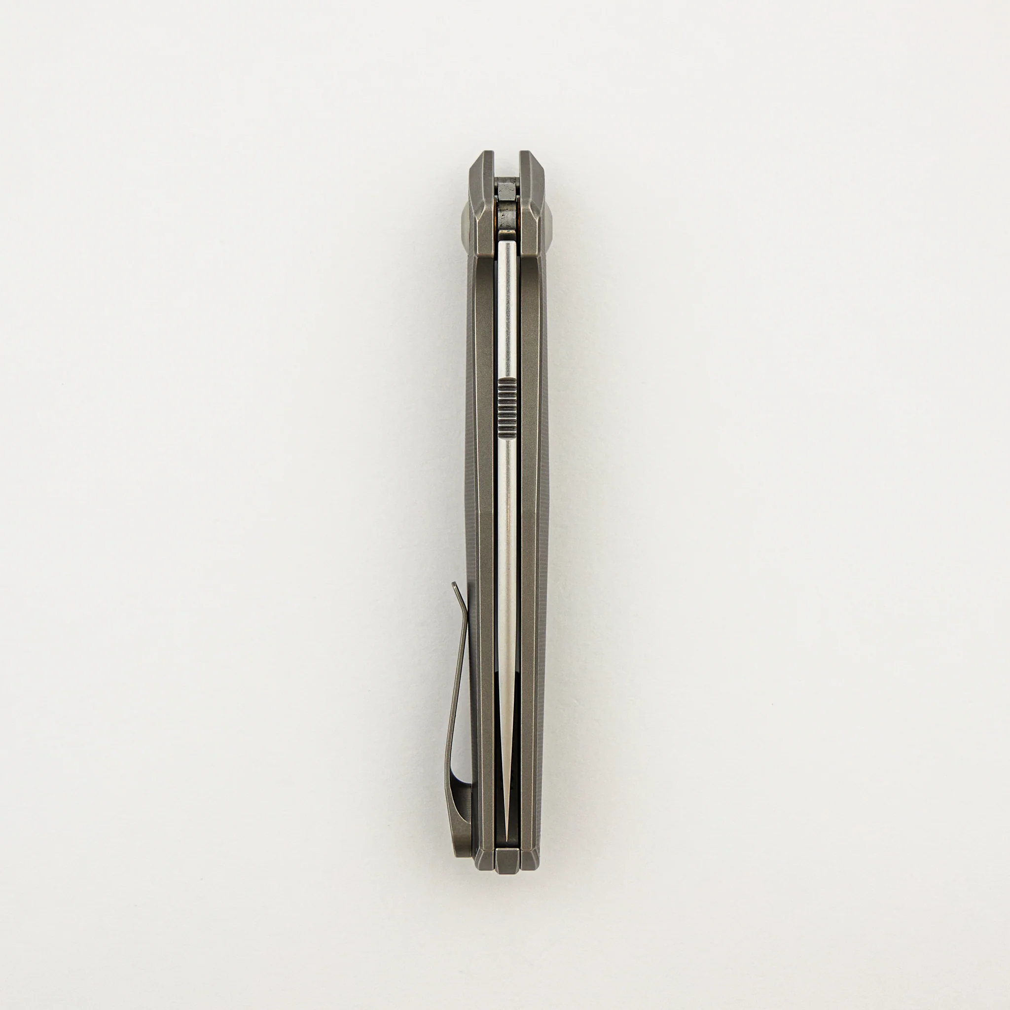 Toko - Grey/Satin Titanium Handle - RWL34 Blade #494 - Image 5