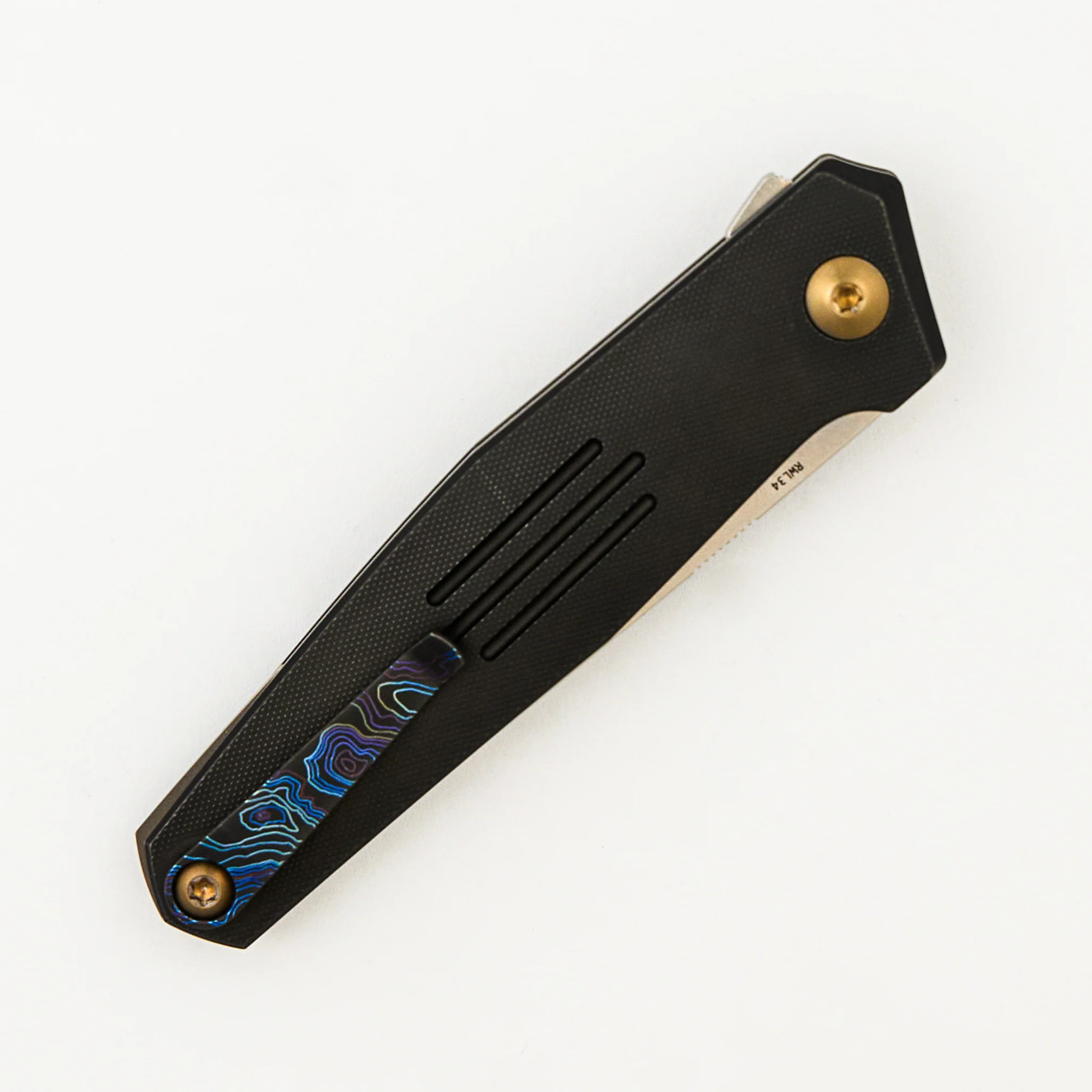 Toko TAD - DLC/Amber Titanium Handle - Titanium Backspacer - RWL34 Blade - Image 4