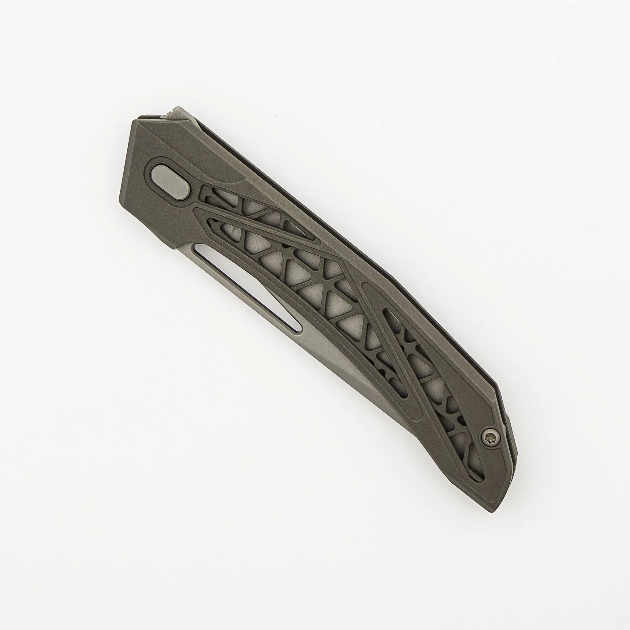 Topaza - LLK490-1 - Dark Bead Blast Titanium Handle - Bead Blast MagnaCut Blade - Image 3