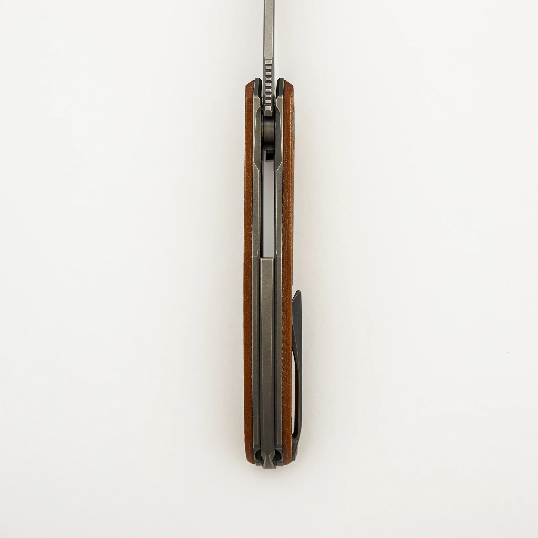Ursus Q95 - Light Brown Micarta Handle - Elmax Blade - MRBS - Image 7