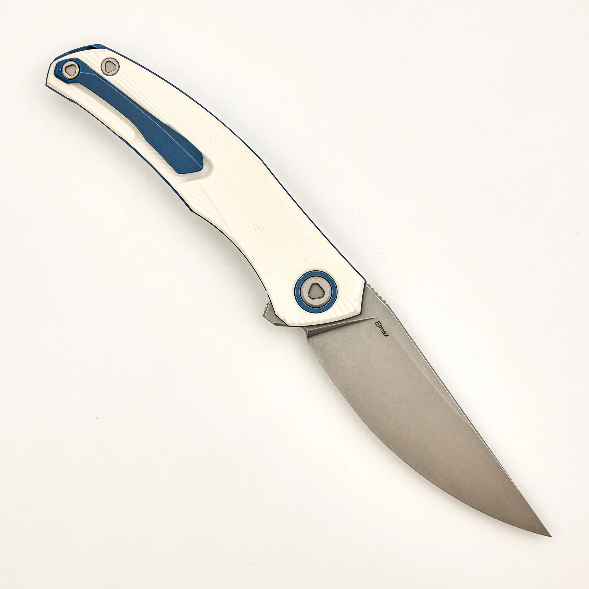 Ursus Q95 NY26 - White Micarta Handle - Elmax Blade - MRBS - Image 2