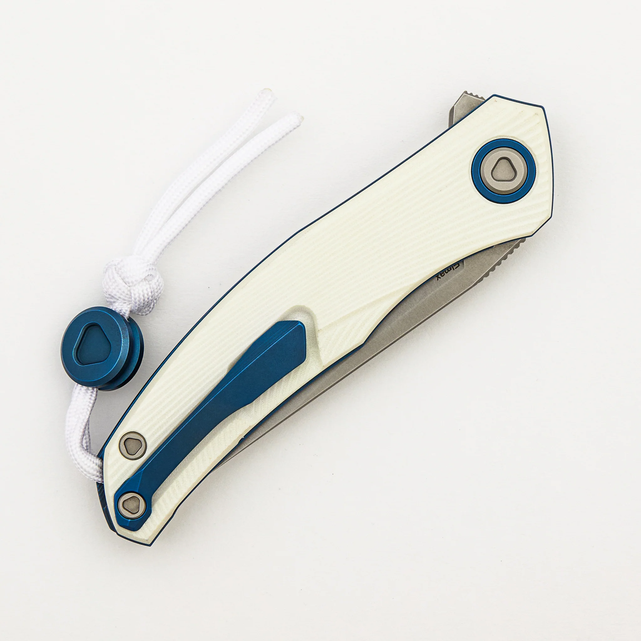 Ursus Q95 NY26 - White Micarta Handle - Elmax Blade - MRBS - Image 4