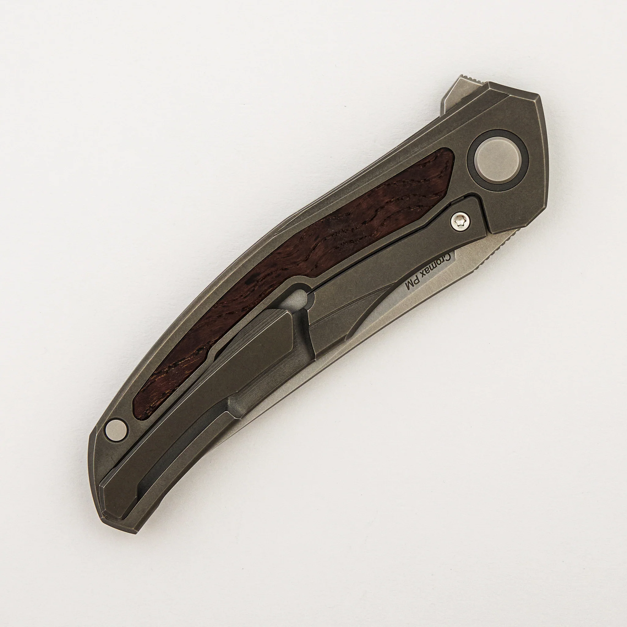 Ursus Quantum - Cromax PM Blade - Titanium Handle - Red Ash Wood Inlay - MRBS - Image 18