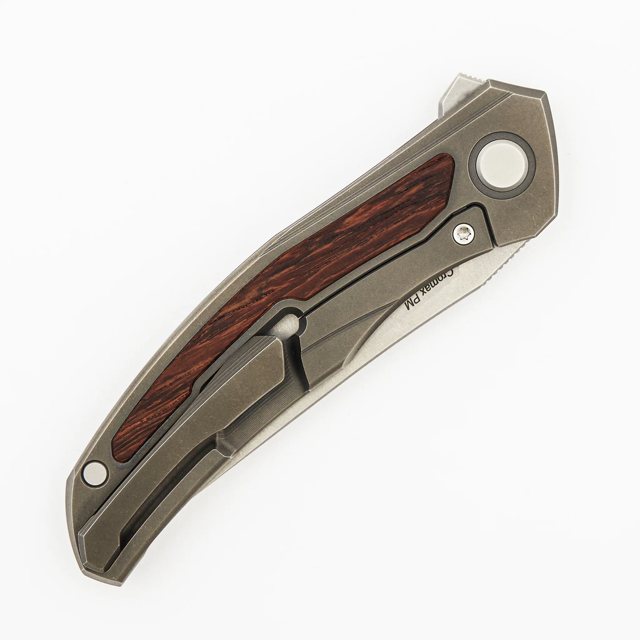 Ursus Quantum - Cromax PM Blade - Titanium Handle - Wood Inlay - SRBS - Image 4