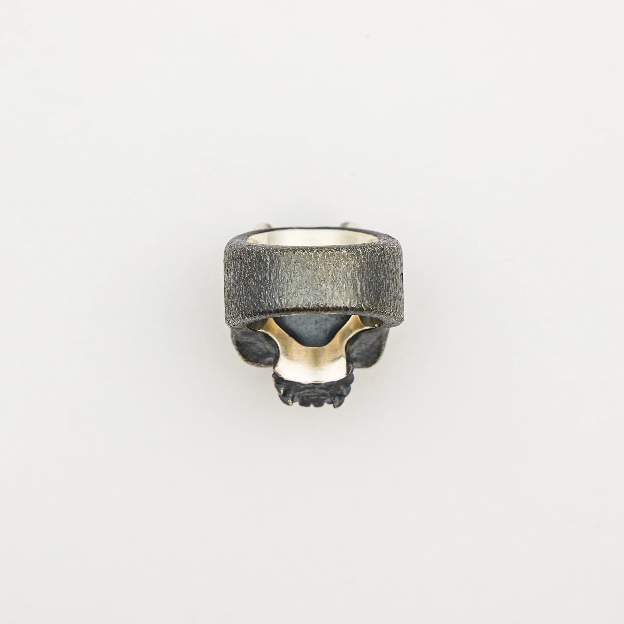 Vigilant Oni Hard Warrior Silver Ring Size 9.75 - Image 2