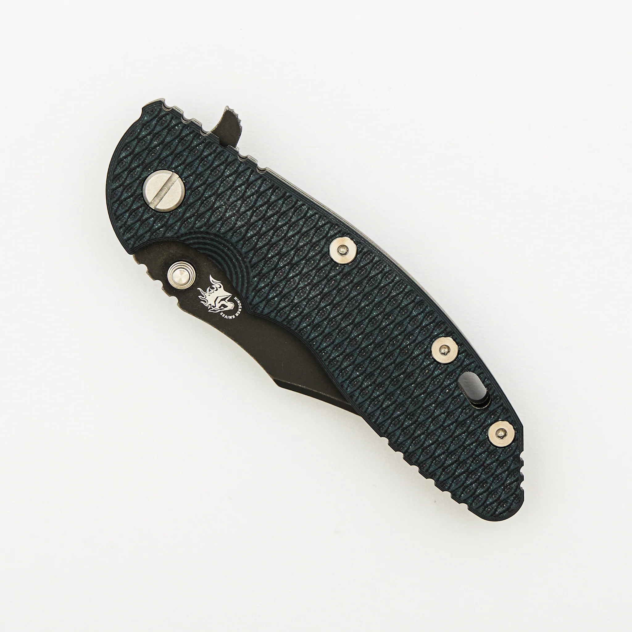 XM-18 3.5" - Bowie - Tri-Way - Battle Black - Dark Green/Black G10 - Image 3