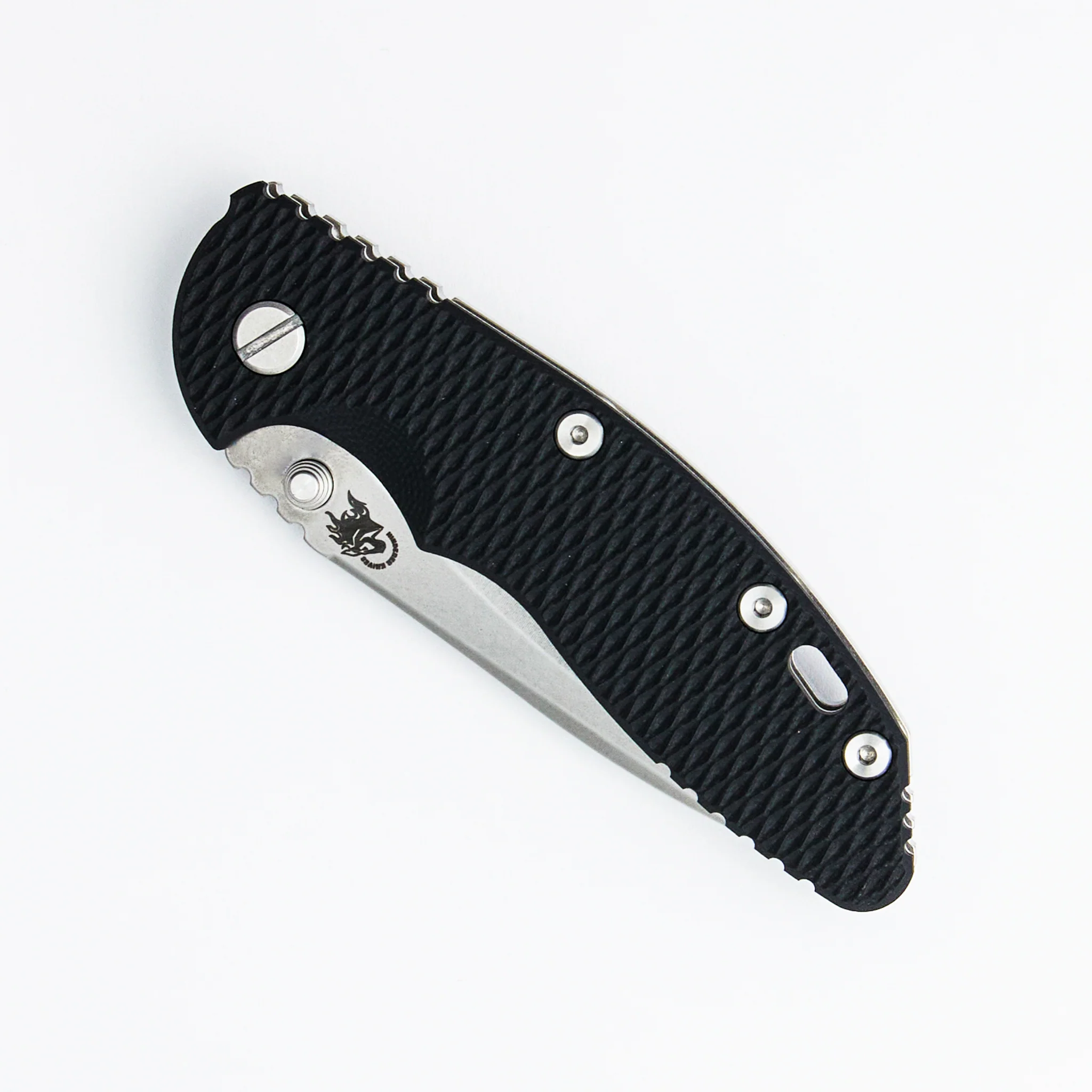 XM-18 3.5″ - MagnaCut Recurve - Non Flipper - Tri-Way - Stonewash - Black G10 - Image 3
