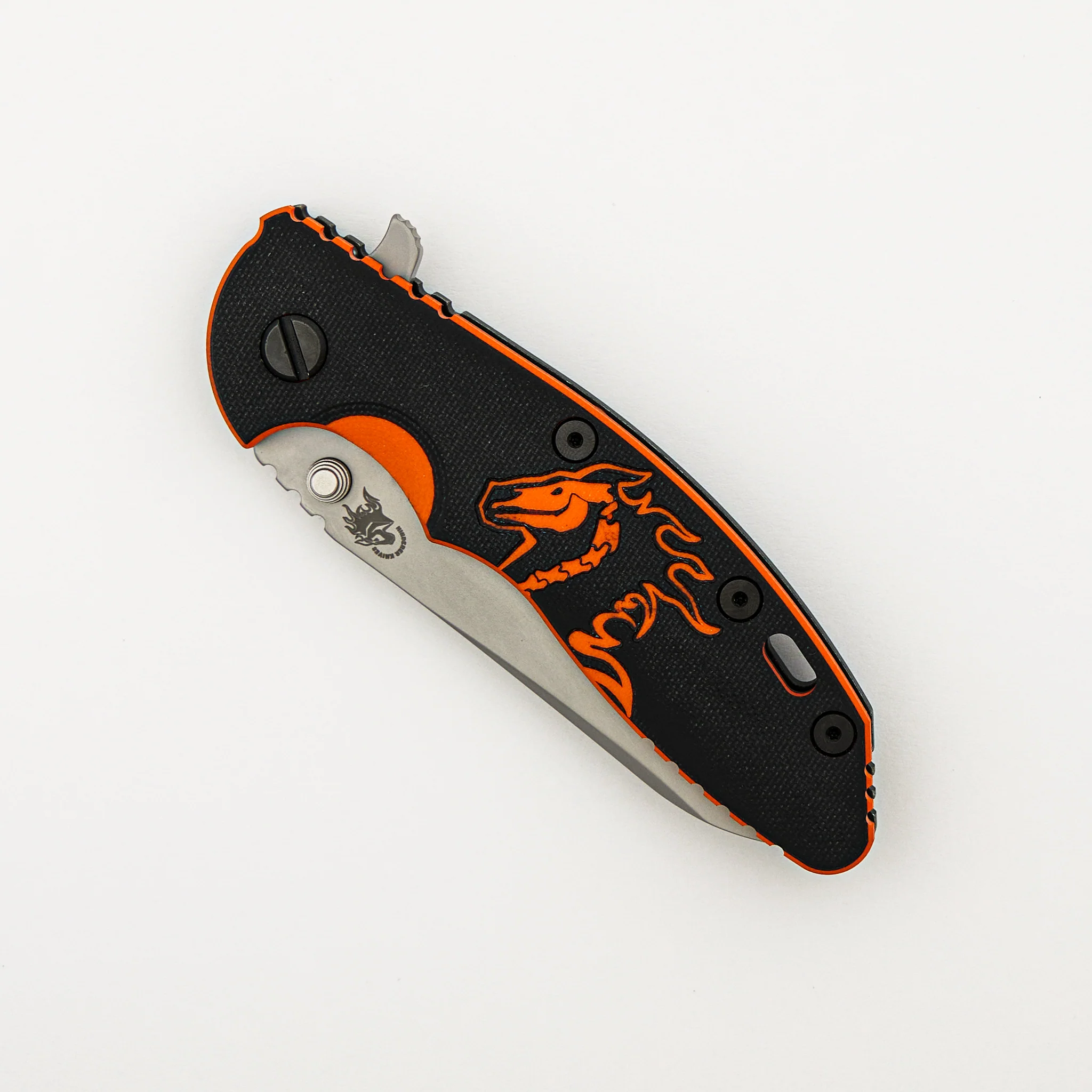 XM-18 3.5" - Sheepsfoot - Tri-Way - Battle Black - Bead Blast S45VN Blade - Halloween G10 - Image 3