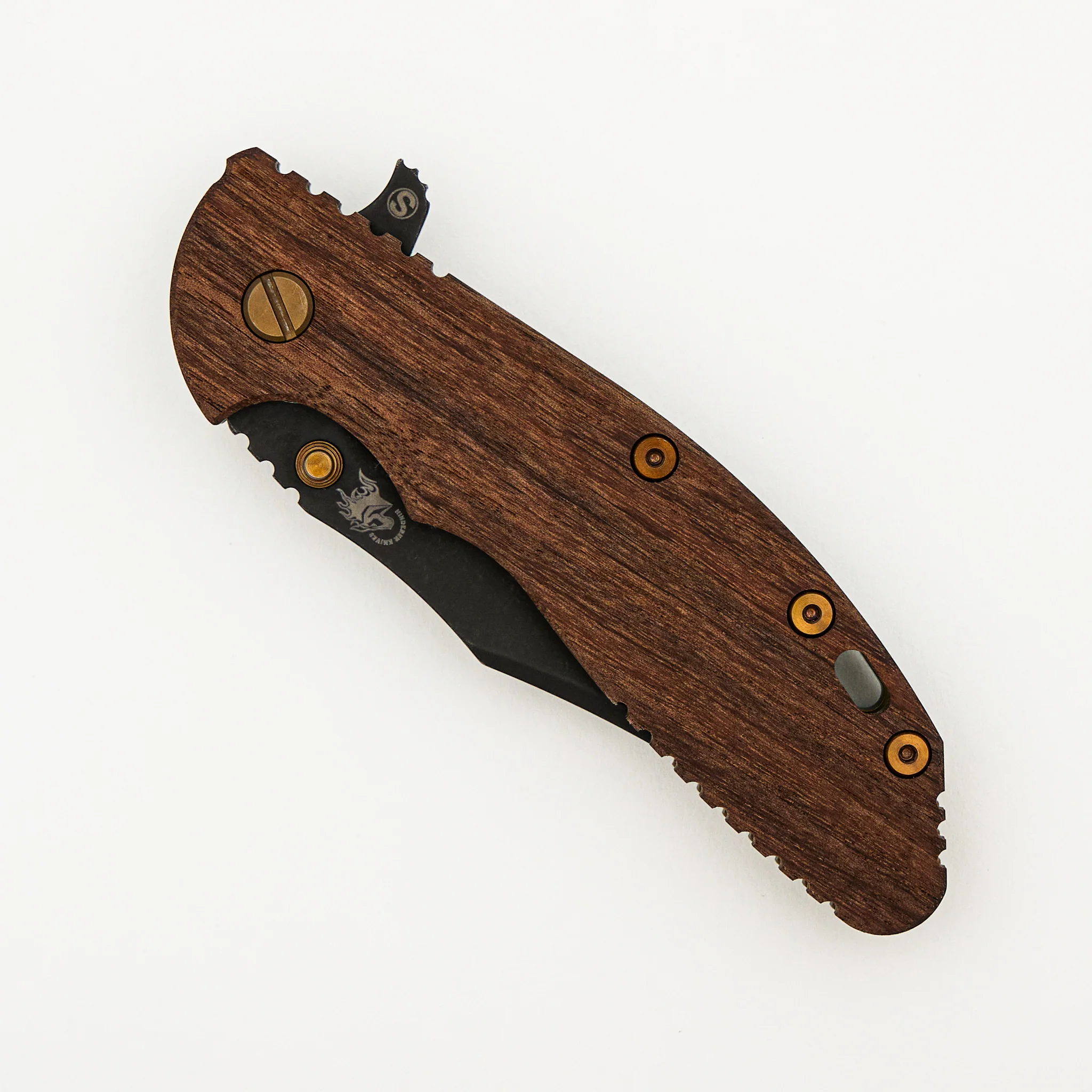 XM-24 4.0″ – 1095 Skinny Bowie - Tri-Way - Vintage Series - Smooth Walnut - Image 3