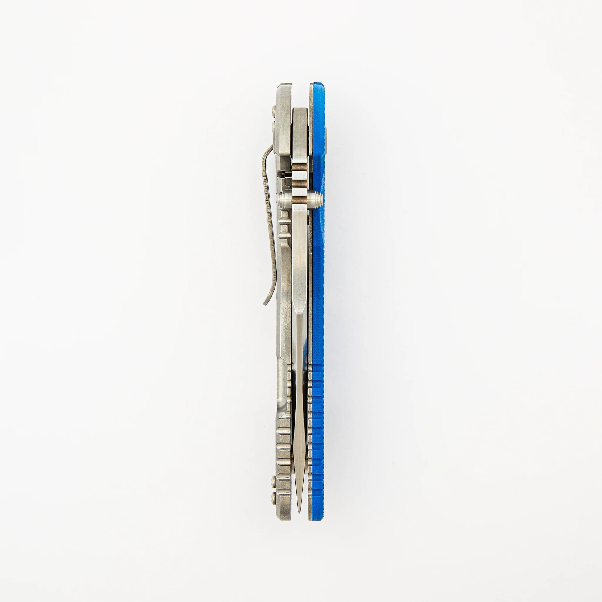 XM-24 4.0" - Bowie - Tri-Way - Stonewash - Blue G10 - Image 5