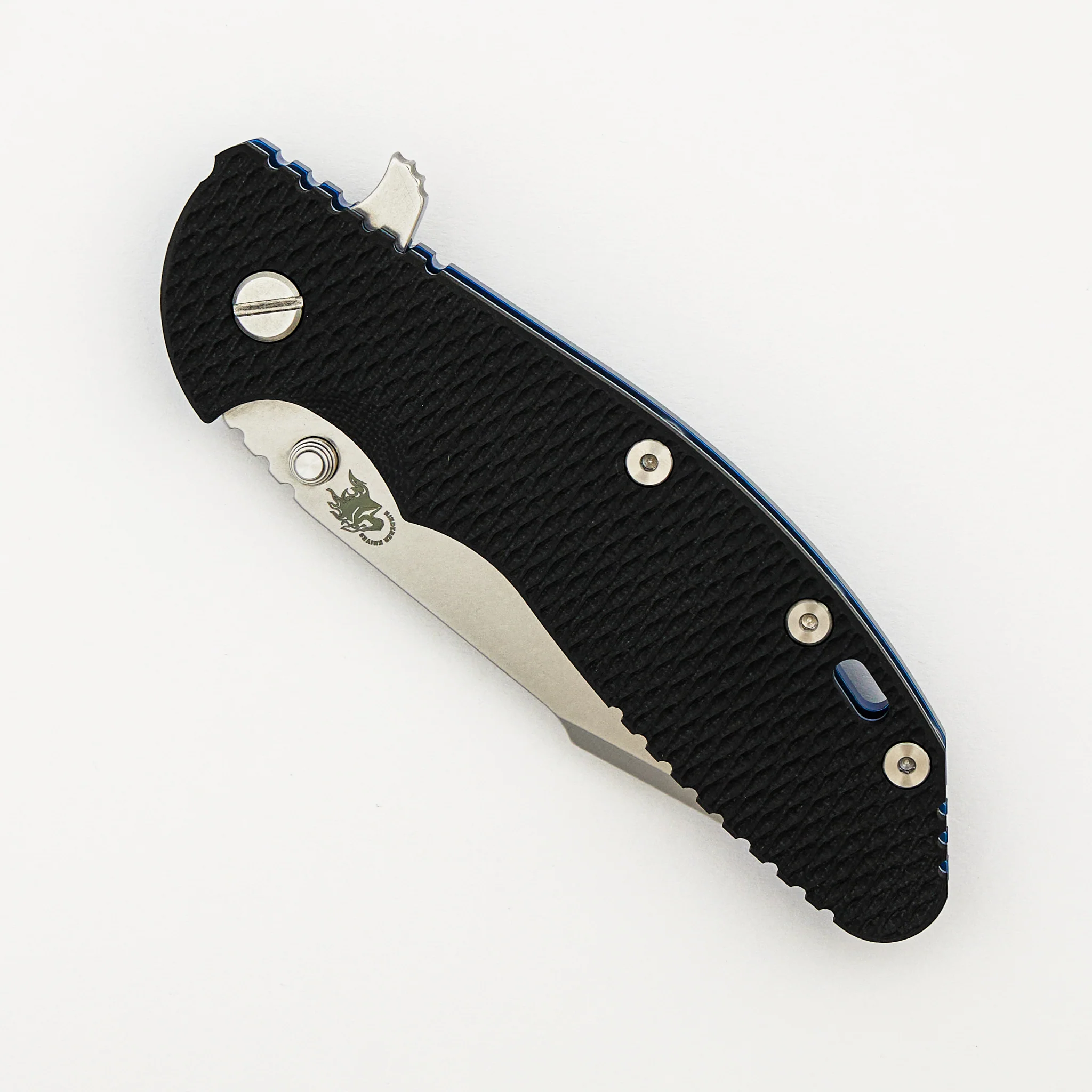 XM-24 4.0″ – S45VN Harpoon Spanto - Tri-Way - Stonewash Blue - Black G10 - Image 3
