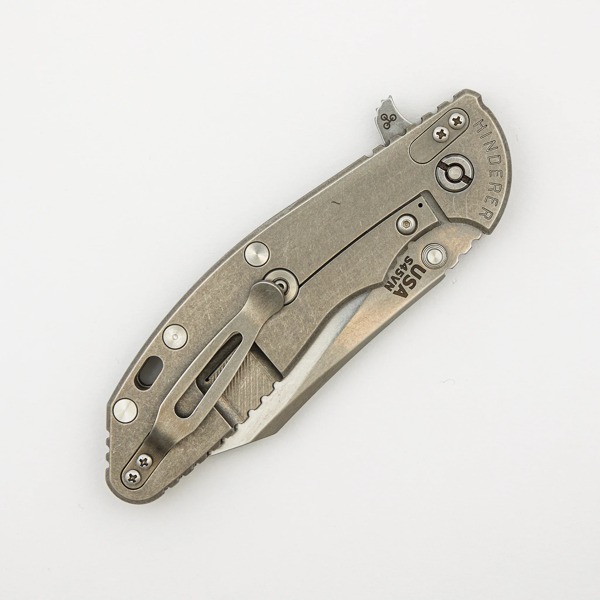 XM-24 4.0″ – Skinny Wharncliffe S45VN – Tri-Way – Stonewash – OD Green G10 - Image 4